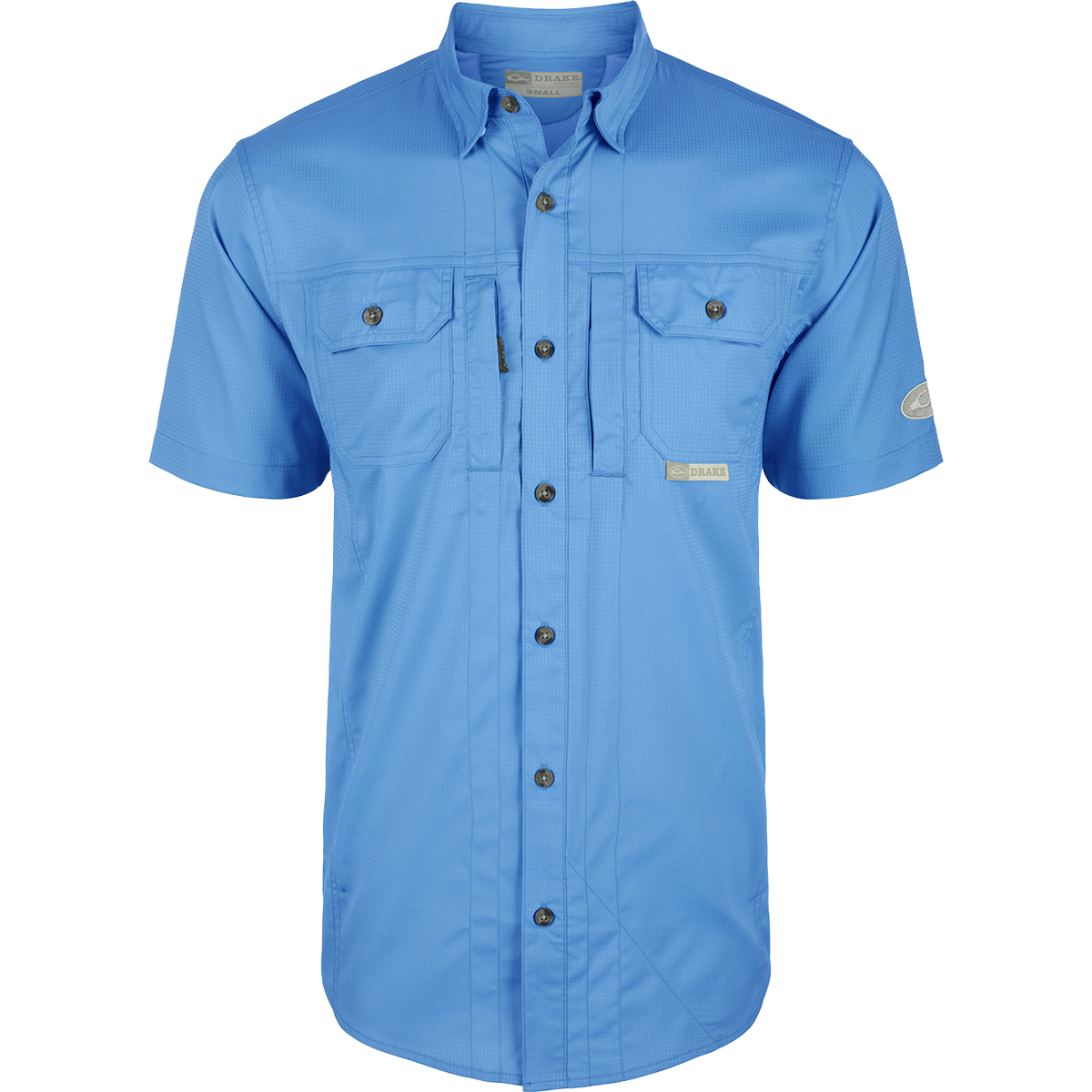 Wingshooter Trey Solid Dobby Button Down Short Sleeve Shirt for Men - Casual Summer Wear, Outdoor Activities & Business Casual Office Attire
