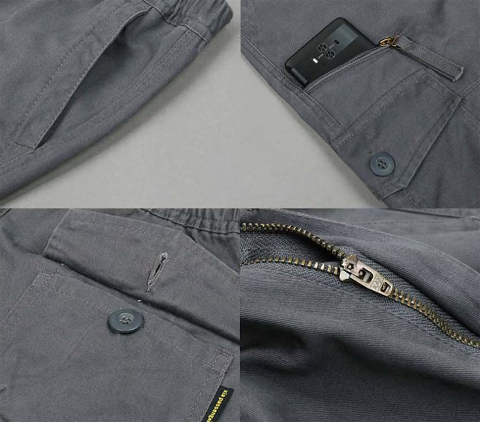 **Men's Tactical Cargo Pants - Durable Cotton Hiking & Outdoor Work Pants with 7 Pockets - Perfect for Camping, Walking & Adventure Activities**