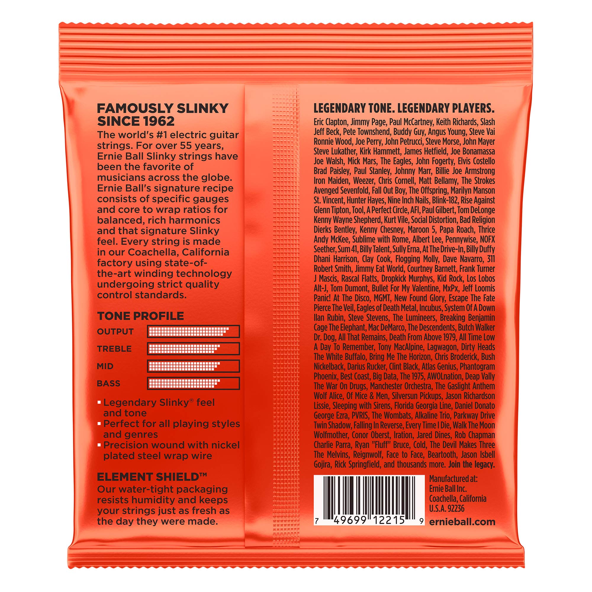 Ernie Ball Skinny Top Heavy Bottom Electric Guitar Strings 6-Pack - Perfect for Rock, Metal & Alternative Guitarists - Studio & Live Performance Use