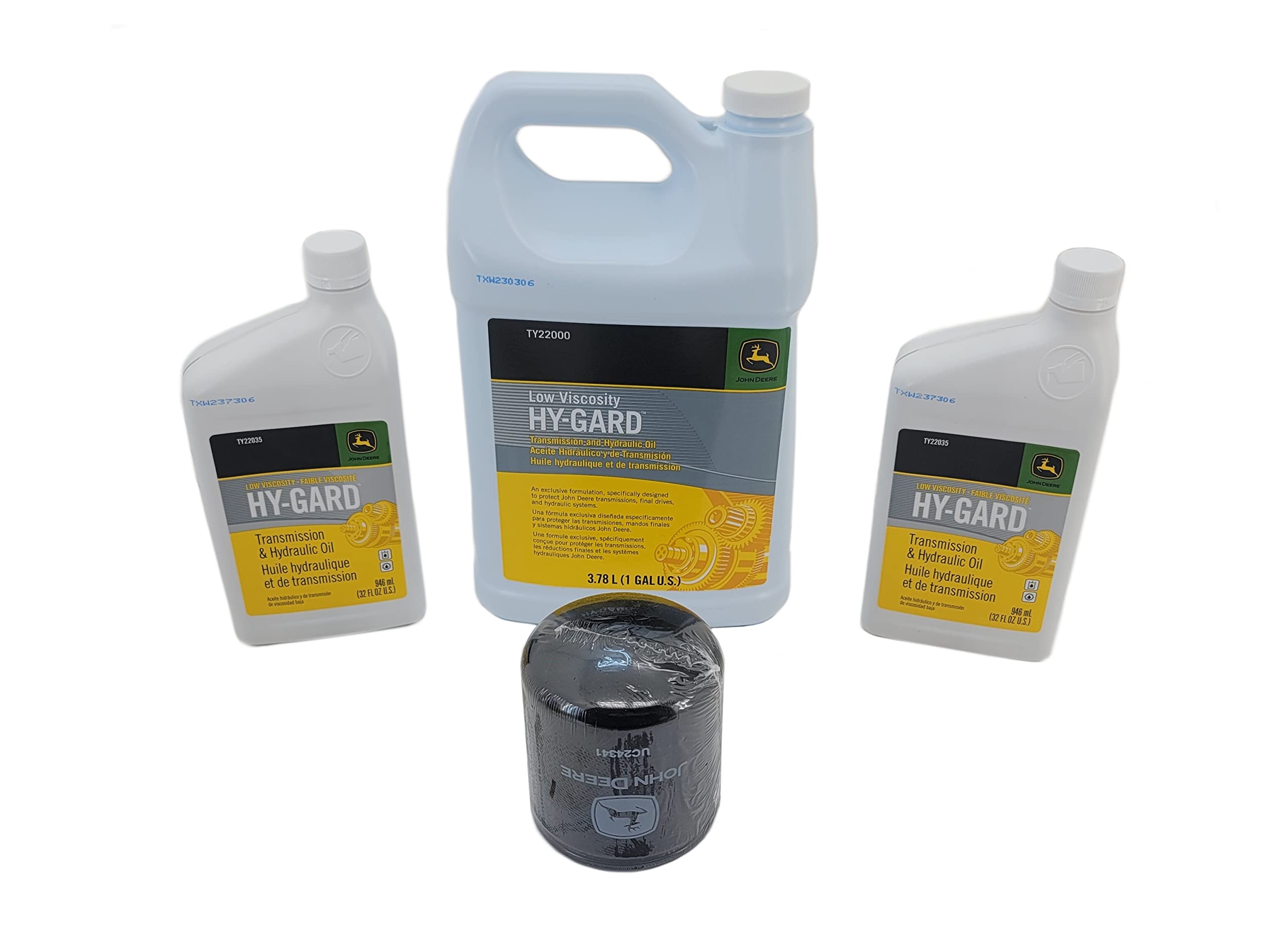 John Deere X744 (AWS) Transmission Filter & Oil Change Kit - UC24341A Replacement Part for Lawn Tractor Maintenance - Perfect for Spring Tune-ups and Routine Equipment Servicing