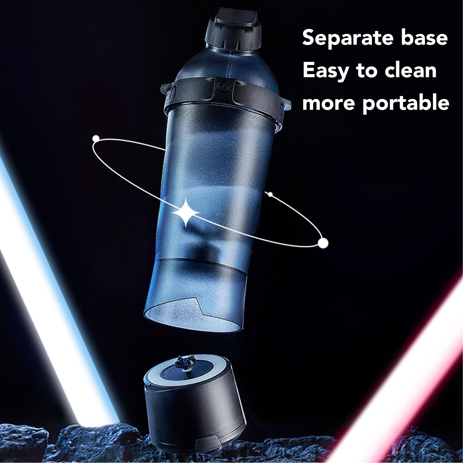 Vikye 550ml USB Rechargeable Electric Shaker Bottle - BPA Free Tritan Portable Mixer Cup for Protein Shakes, Weight Loss Supplements & Pre-Workout Drinks | Perfect for Gym, Home & Travel Use