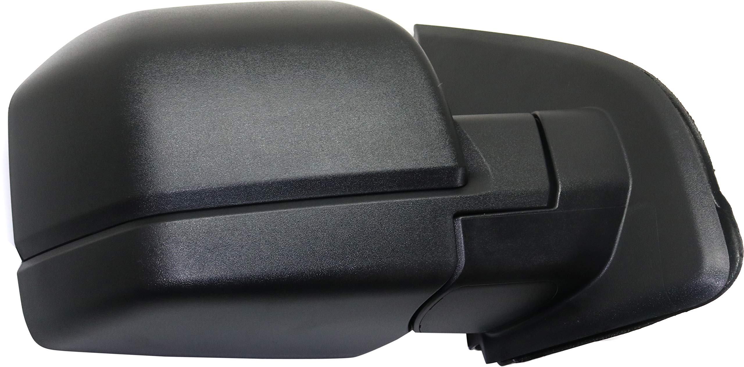 Kool Vue Manual Fold Non-Electric Mirrors for Ford F-150 2015-2018 - Driver & Passenger Side Mirrors with Spotter Glass (No Signal Light/Memory/Puddle Lamp/Auto-Dimming) - Perfect for Off-Roading, Towing & Daily Driving