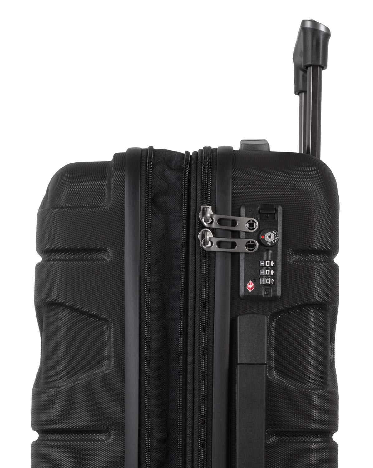 Premium 55cm Black Carry-On Luggage for Travel - Lightweight & Durable Suitcase with Smooth Wheels & TSA Lock - Perfect for Business Trips, Weekend Getaways & Airplane Cabin Use