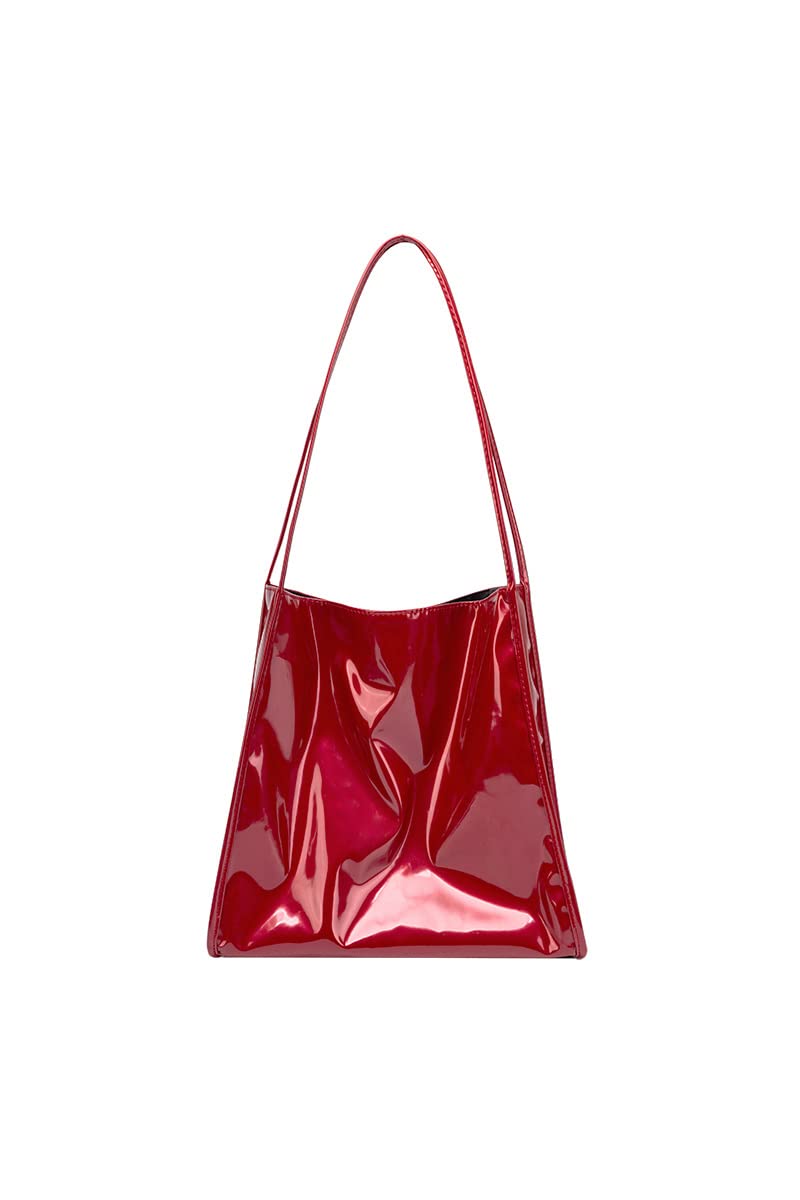 Ulisty Women's Patent Leather Tote Bag - Soft Casual Shoulder Handbag for Work, Travel & Daily Use | Stylish Purse for Women