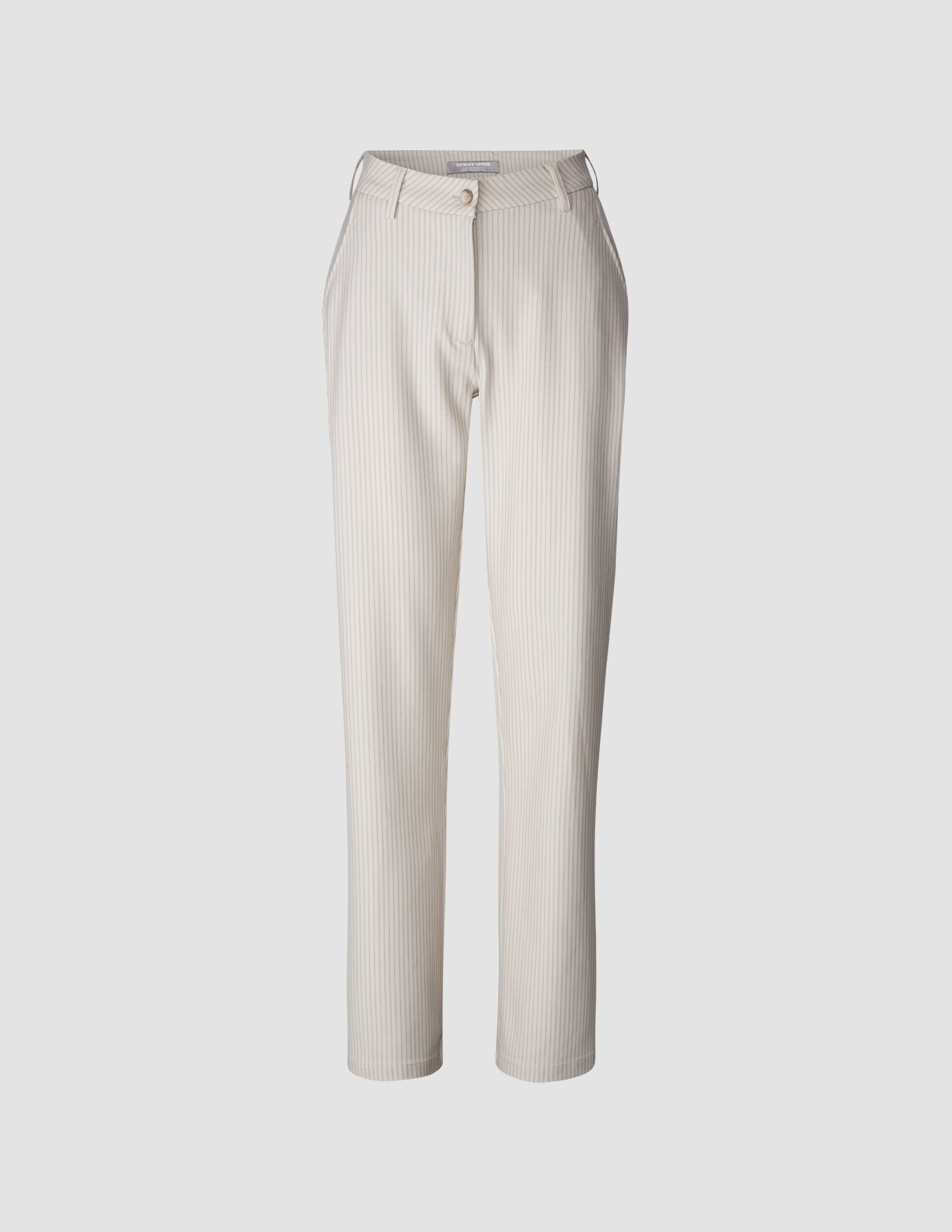 Essential Straight Pants in Cream Latte Color - Perfect for Casual Wear, Office & Travel