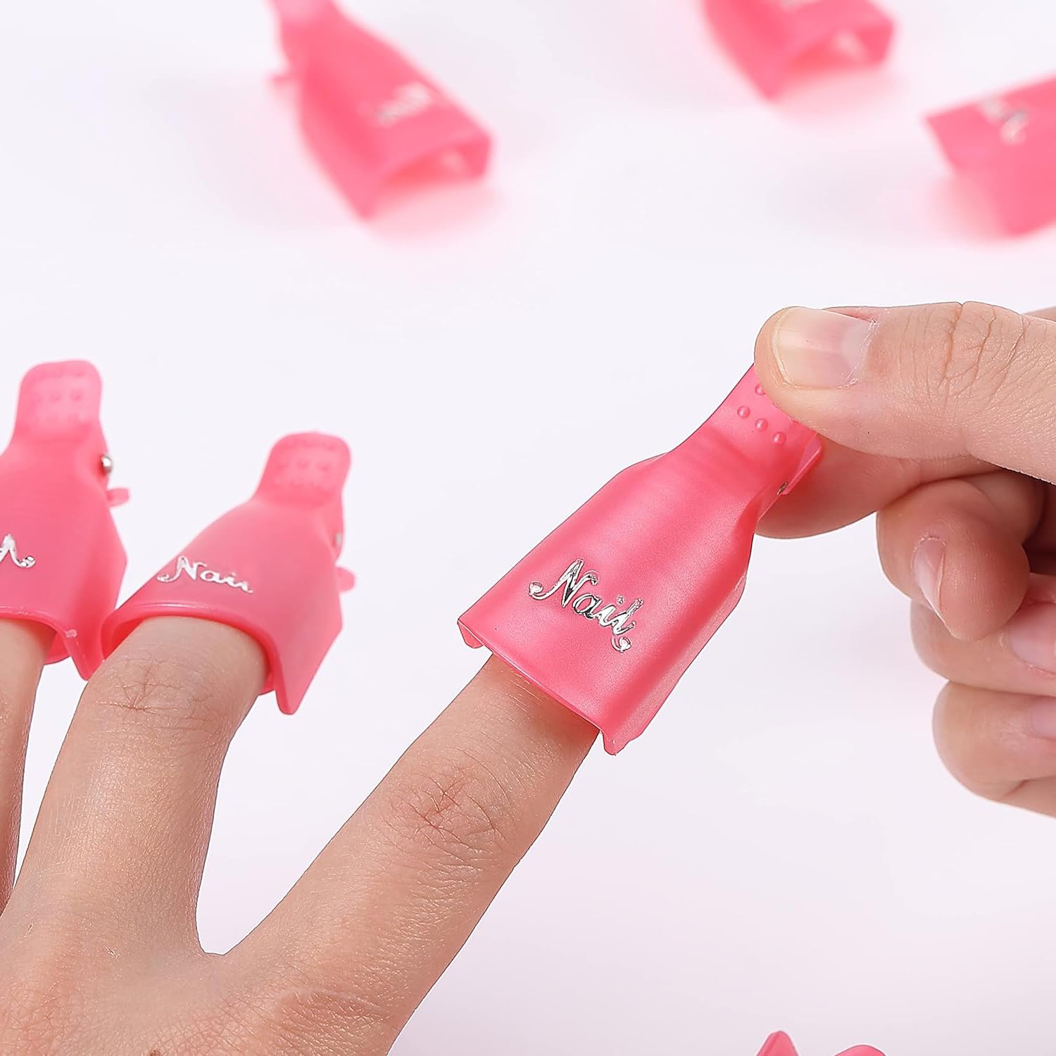 10pcs Acrylic Nail Art Soak Off Cap Clips - Reusable Gel Polish Remover Clips for Professional & DIY Manicures - Perfect for Salon, Home & Travel Nail Care