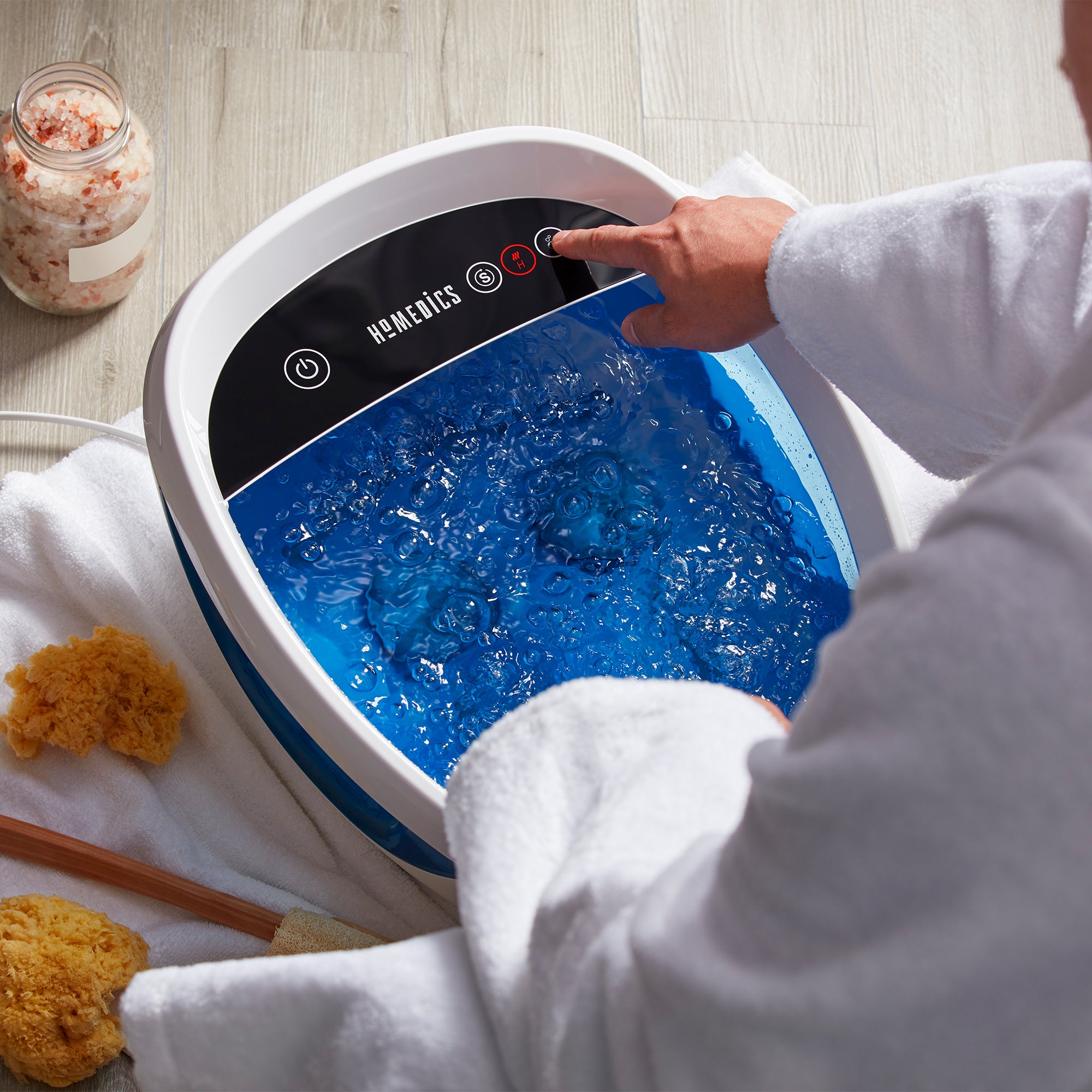 Shiatsu Massage Foot Spa with Heat Function - Relaxing Foot Massager for Pain Relief & Stress Relief at Home, Perfect for After Work or Before Bed