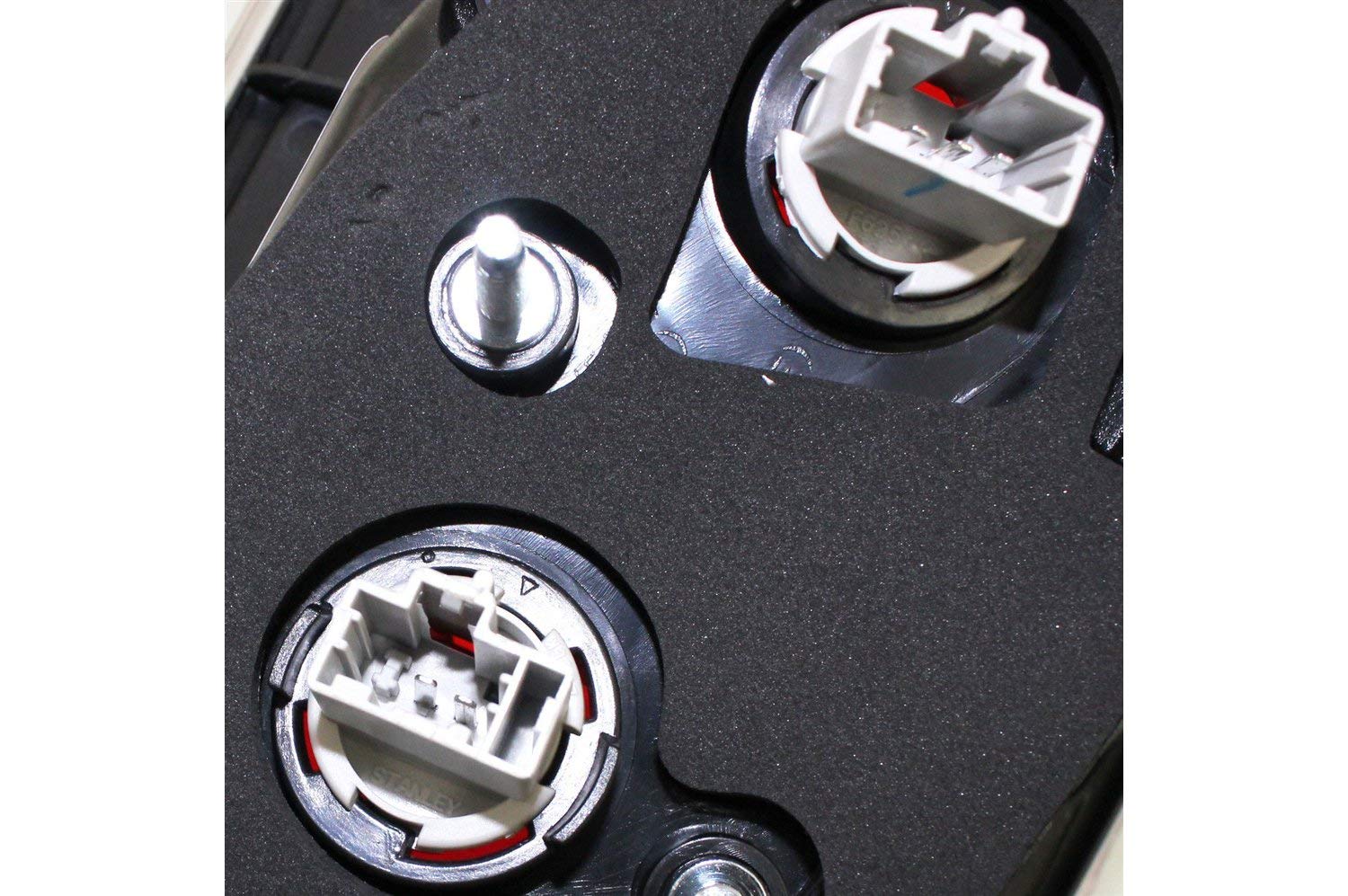 Garage-Pro 2-Piece Tail Light Set Compatible with 2010-2013 Mazda 3 Hatchback - Halogen Bulbs Included - Driver & Passenger Side - Body Mounted Standard Type - Perfect for Night Driving & Vehicle Safety Enhancement