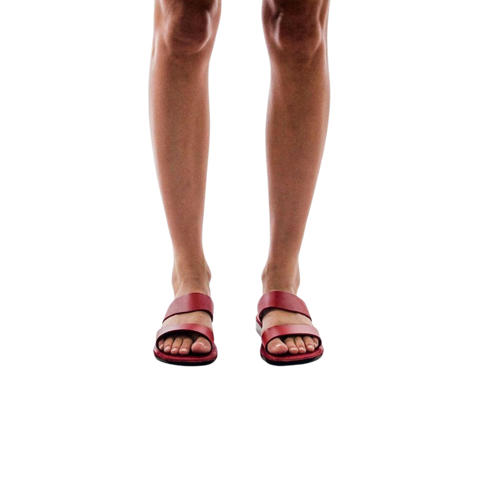Rafael Men's Leather Sandals with Adjustable Velcro Strap - Comfortable & Stylish for Casual Wear, Beach, and Outdoor Activities