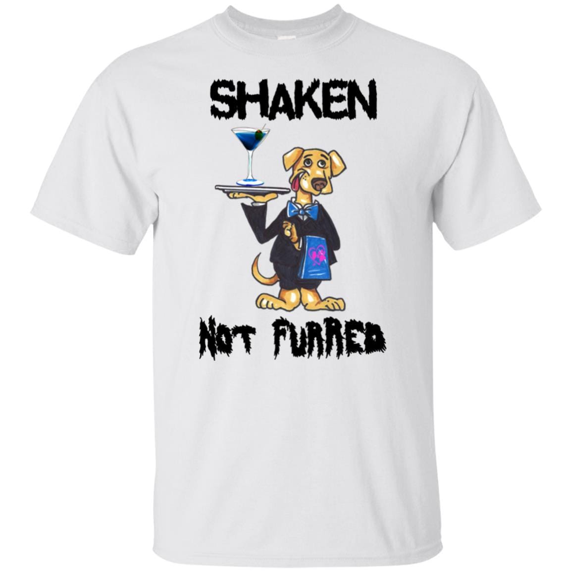 Shaken Not Furred Ultra Soft Cotton T-Shirt for Women | Funny Wine Lover Tee | Perfect for Wine Tasting, Girls Night Out & Casual Wear
