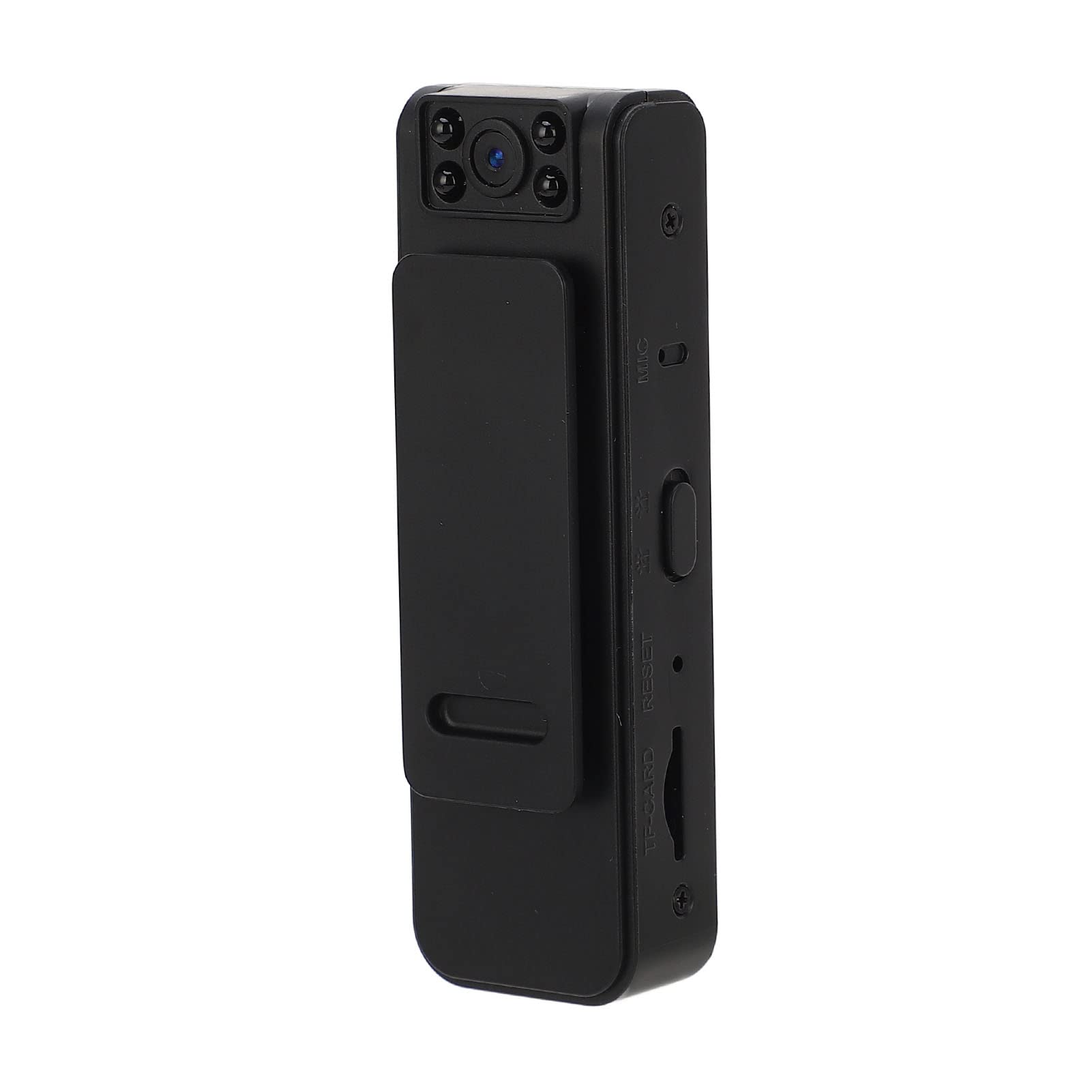 ZJchao 1080P HD Body Camera with Wide Angle Lens - 2 Hour Recording, WiFi Mobile Viewing, USB Rechargeable, Night Vision for Outdoor Sports & Security - 180° Rotatable Lens for Cycling, Hiking, Police Work & Home Surveillance