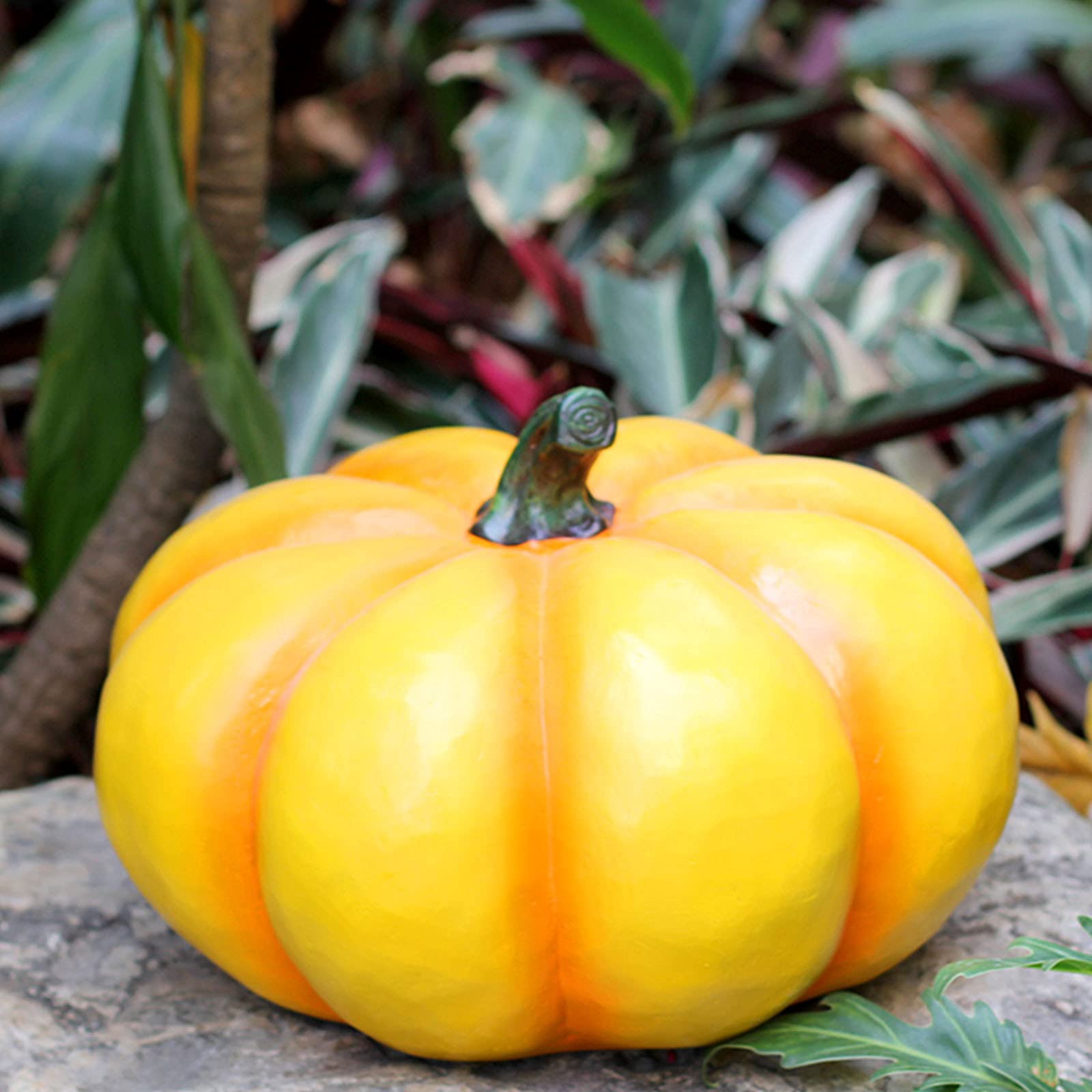 Artificial Pumpkin Decor - Fall Garden Festival Statue for Halloween, Thanksgiving & Christmas | Home Decor, Seasonal Ornaments, Outdoor & Indoor Use
