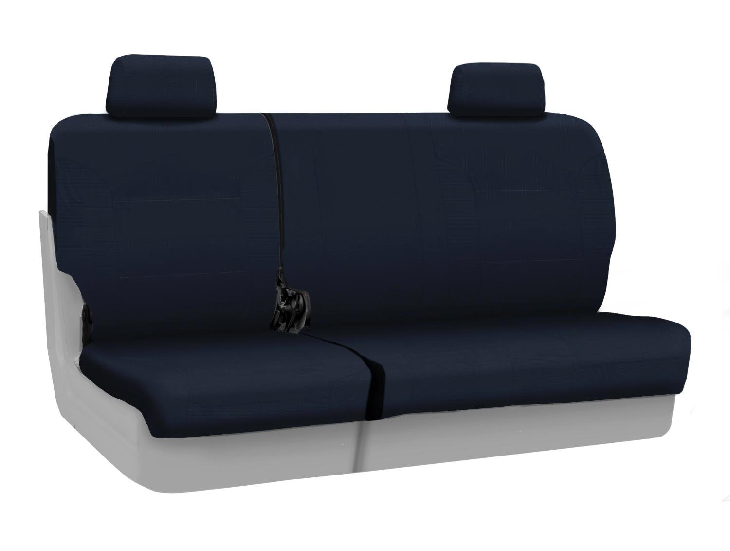 Coverking Custom Fit Rear 60/40 Bench Seat Cover for Saturn Vue - Durable Polycotton Drill Fabric (Navy Blue) | Perfect for Car Interior Protection, Pet Hair Resistance & Enhanced Comfort