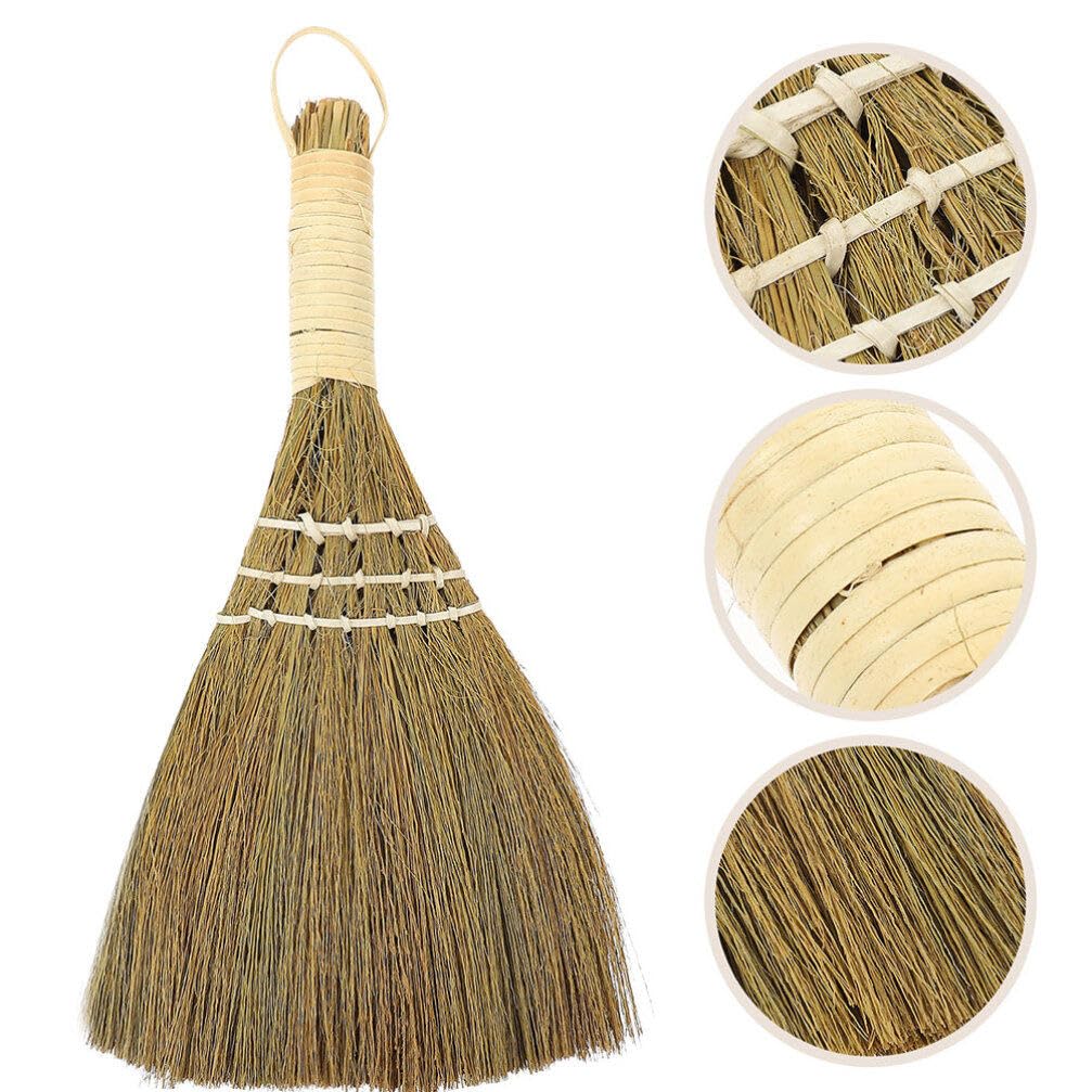 3-Piece Mini Cleaning Broom Set - Small Hand Broom & Dustpan for Kitchen, Desk, Home - Portable Straw Broom for Dust Removal, Quick Cleanup - Ideal for Countertops, Tables, and Tight Spaces