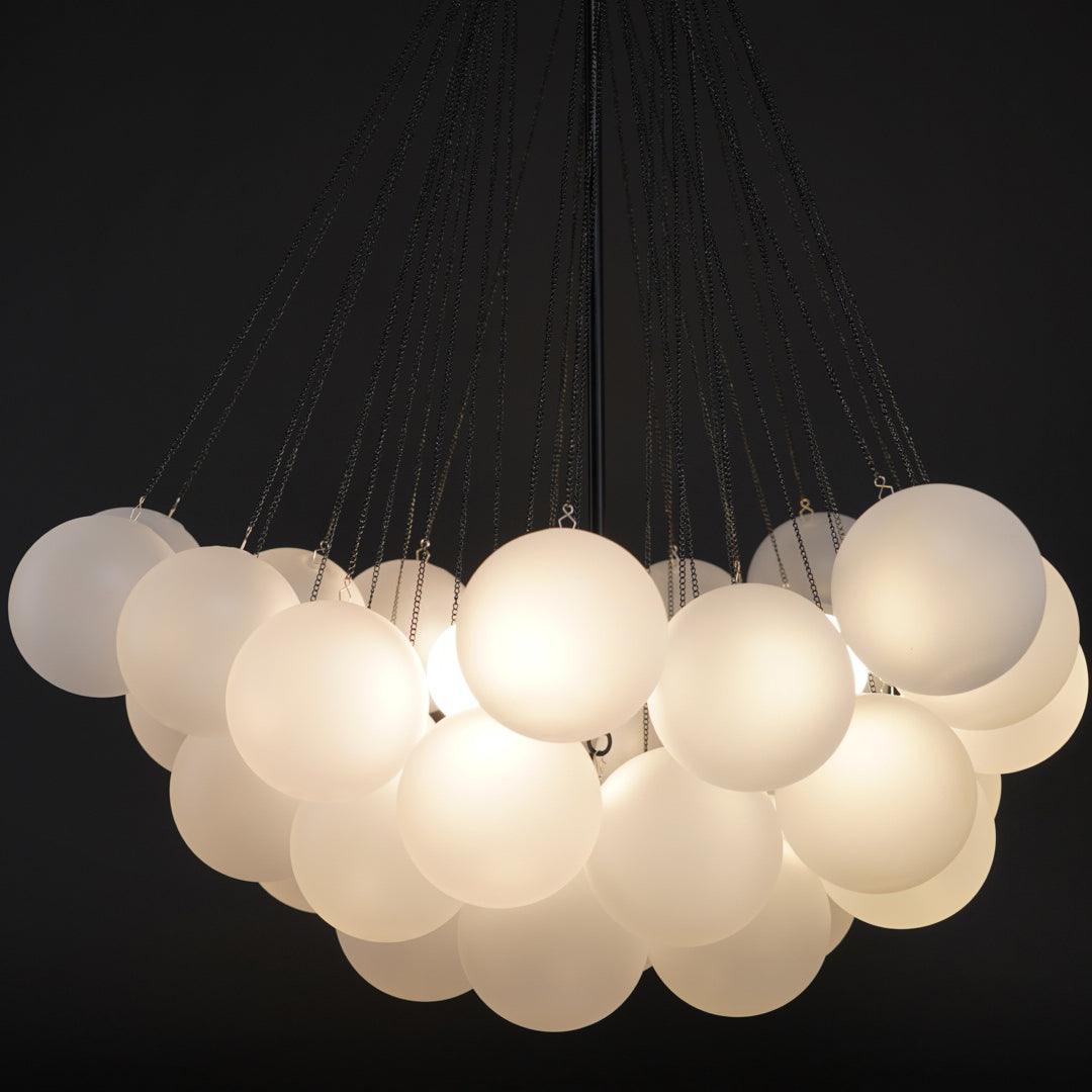 Elegant Crystal Bubble Chandelier - Modern Ceiling Light Fixture for Dining Room, Living Room, Bedroom & Wedding Decor