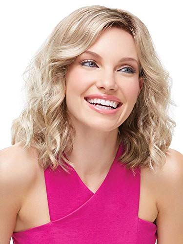 Jon Renau Scarlett Petite Wig Bundle (4 Items) - Includes Synthetic Shampoo, Wide Tooth Comb & Styling Guide - Color 24BT18S8 - Perfect for Daily Wear, Cosplay & Hair Loss Solutions