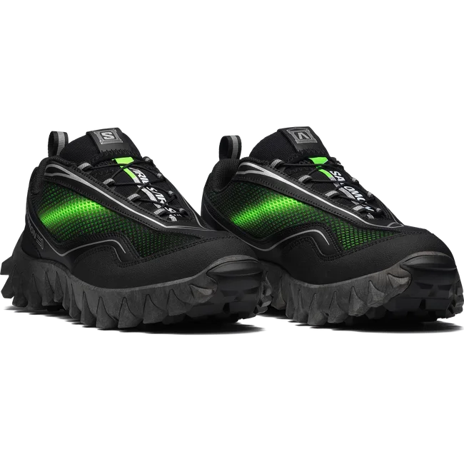 ARIES X SALOMON SNOWCLOG - Waterproof Winter Boots for Men & Women | Black/Green Gecko/FTW Silver | Snow Hiking, Outdoor Adventures & Cold Weather Activities