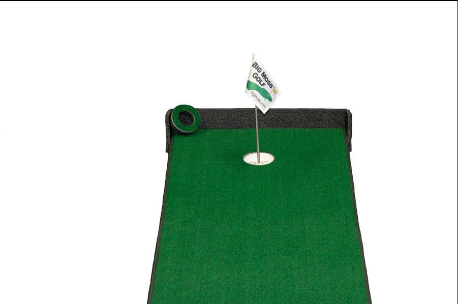 Golf TW Series 10 V2 Two-Way 2' x 10' Practice Putting Green Mat with 2 Cups - Perfect for Indoor & Outdoor Golf Training, Home Office, or Backyard Practice