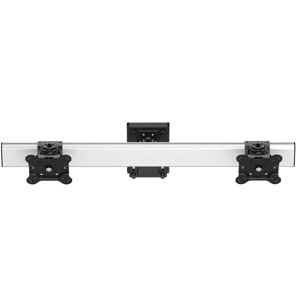 Continews Dual Monitor Wall Mount - Horizontal Slat Design for 13-32 Inch Screens | Perfect for Home Office, Gaming & Workspace Setup