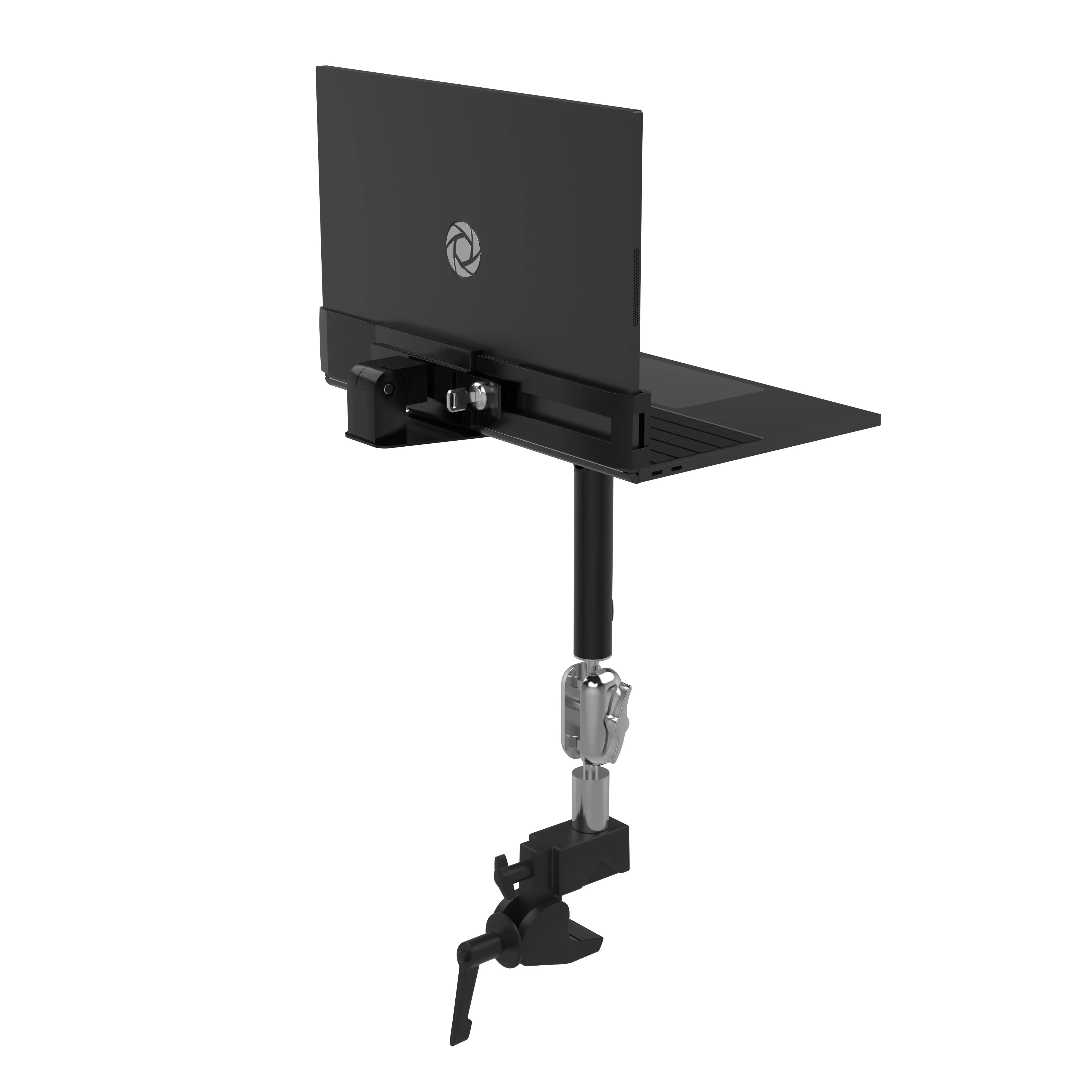Secure VESA Mount Laptop Stand for Office & Home Workspace - Adjustable Laptop Security Arm with Heavy Duty Clamp for Desks & Monitors