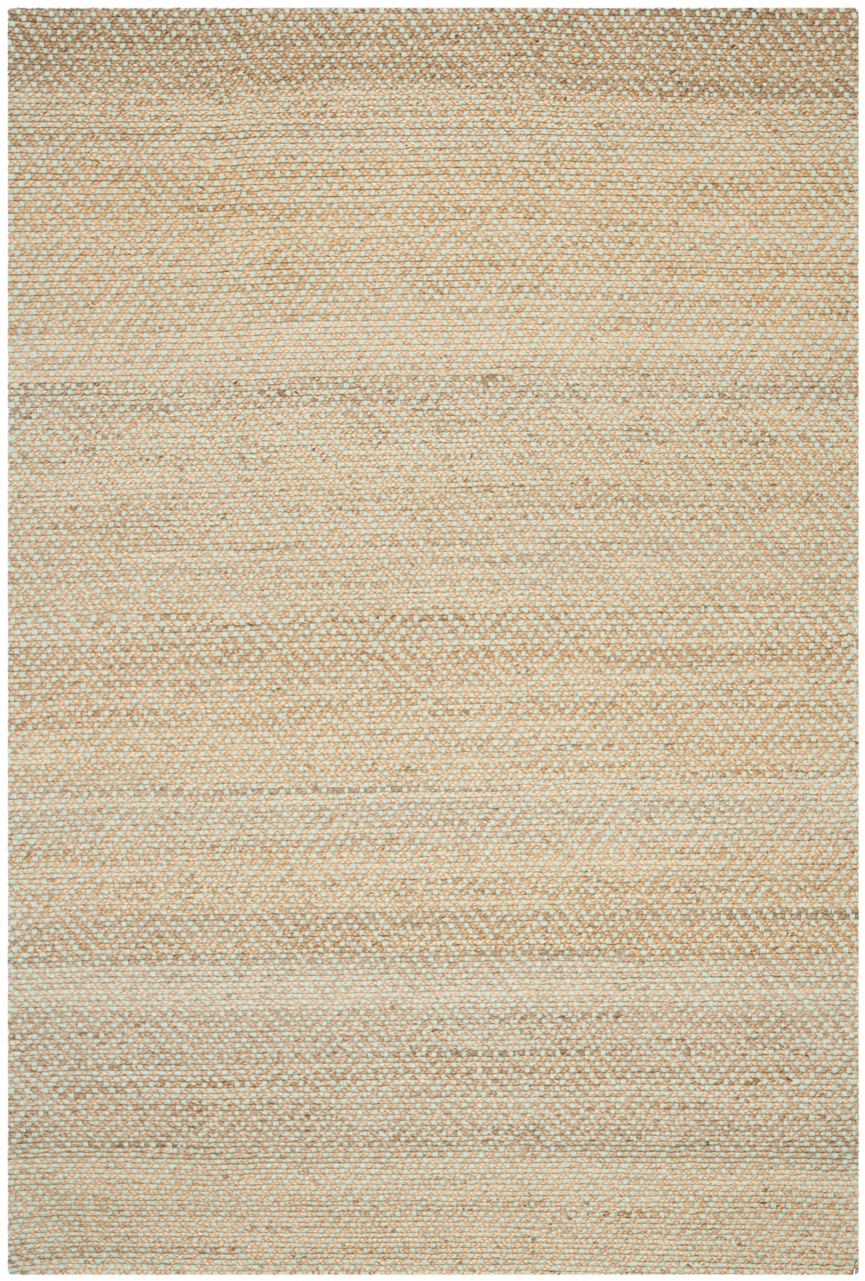 Premium Handmade Jute Area Rug 8' x 8' Square - SAFAVIEH Natural Fiber Collection NF453A in Green | Eco-Friendly Floor Covering for Living Room, Bedroom & Home Decor