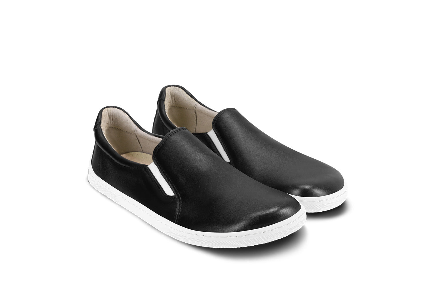 Barefoot Sneakers for Men & Women - Be Lenka Eazy Neo Minimalist Shoes in Black & White - Lightweight & Flexible for Running, Walking & Everyday Comfort