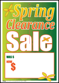 100-Pack Sale Tags for Retail Stores - Spring Clearance Sale Labels for Pricing, Discounts & Promotions | Perfect for Seasonal Sales, Inventory Management & Store Displays