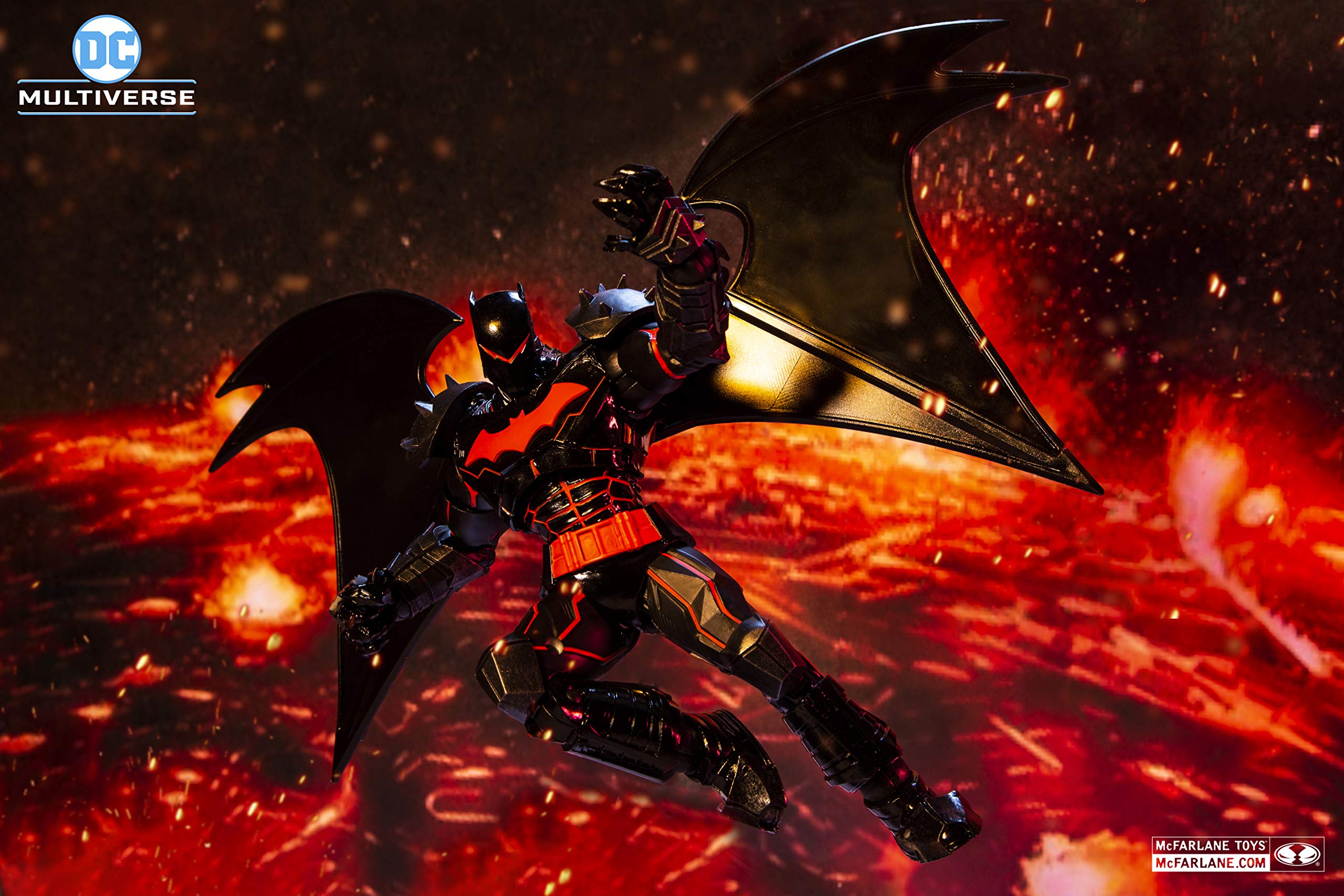 McFarlane Toys DC Multiverse Batman: Hellbat Suit Action Figure 7-inch Collectible with Accessories | Perfect for DC Comics Fans, Collectors & Superhero Displays
