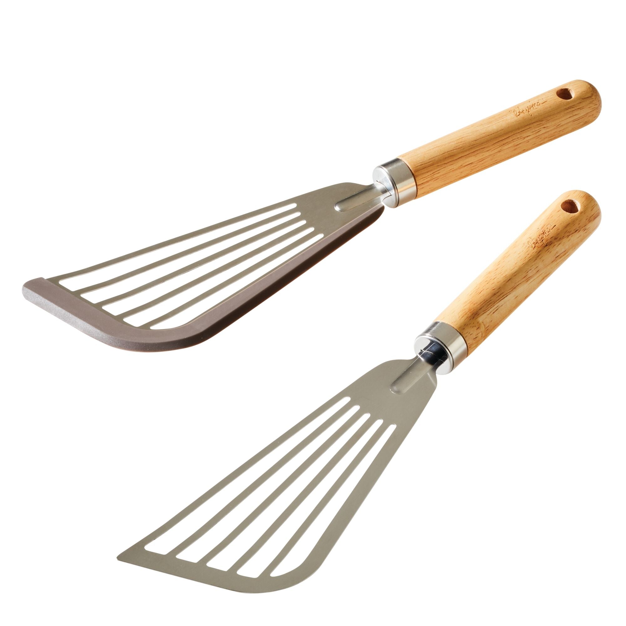 Premium 2-Piece Stainless Steel Fish Turner Set - Professional Kitchen Spatula for Grilling, Flipping Fish & Burgers - Ideal for BBQ, Camping & Home Cooking