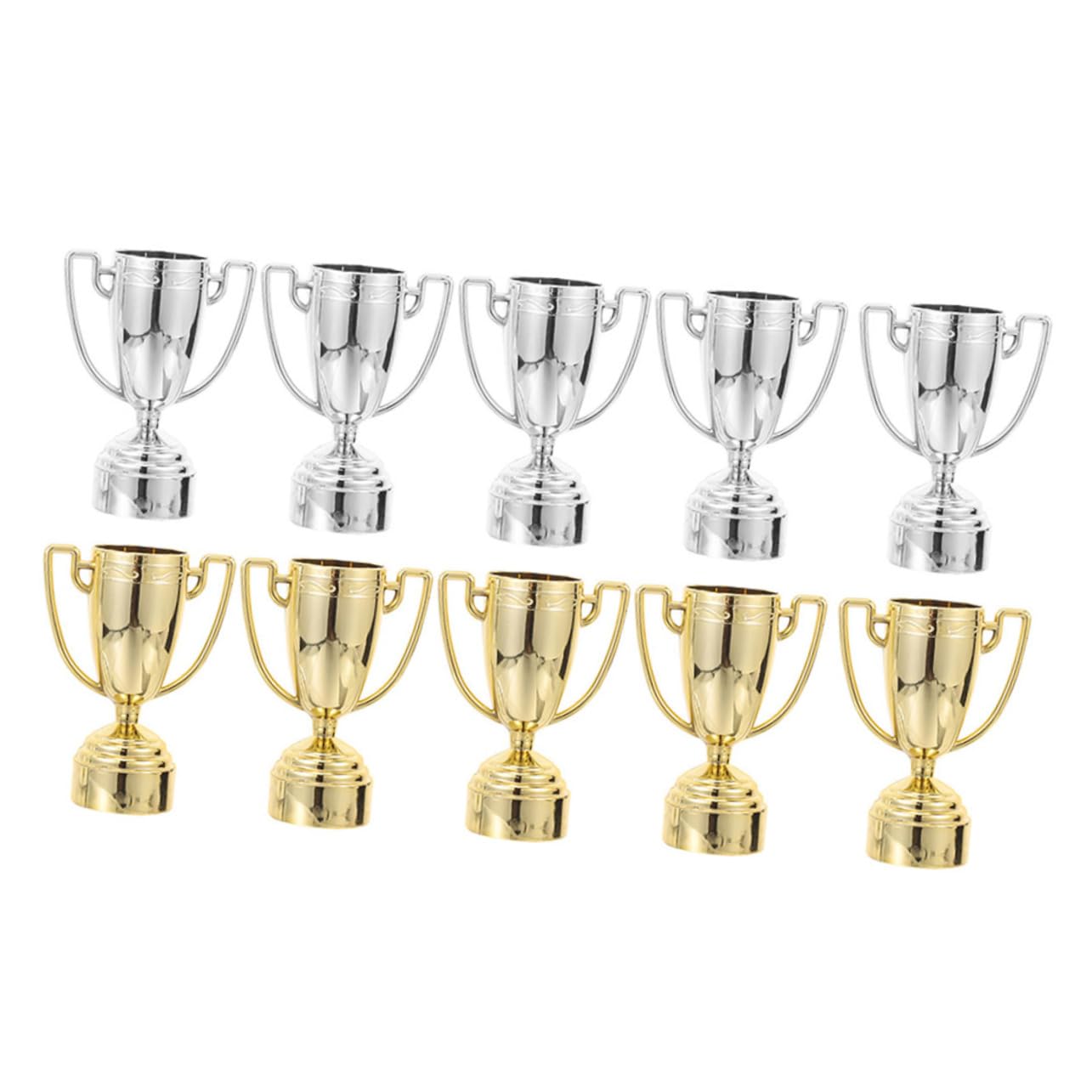 Realistic Plastic Trophy Award Cup for Winner - Competition, School & Kindergarten Prize - Perfect for Sports Events, Academic Achievements & Classroom Decor