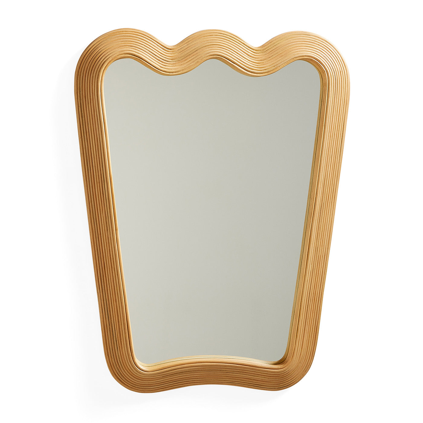 Riviera Ripple Mirror - Elegant Coastal Decor for Bathroom, Bedroom & Living Room | Wave Design Wall Mirror for Beach House & Boho Home Decor