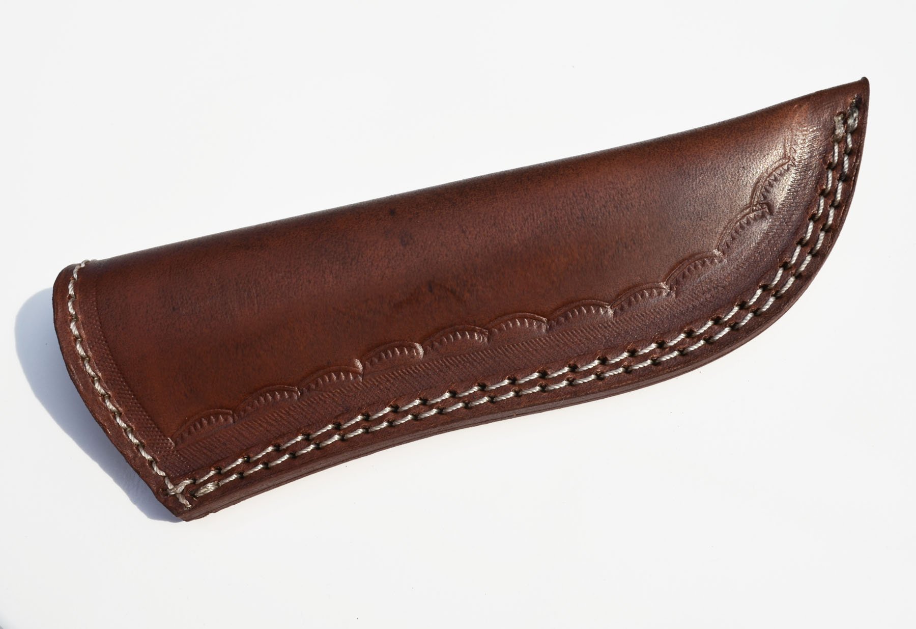 Premium 6-Inch Large Brown Leather Sheath for Fixed Blade Knife - Hunting, Skinning & Outdoor Survival Knife Holder - Perfect for Camping, Bushcraft & Tactical Use