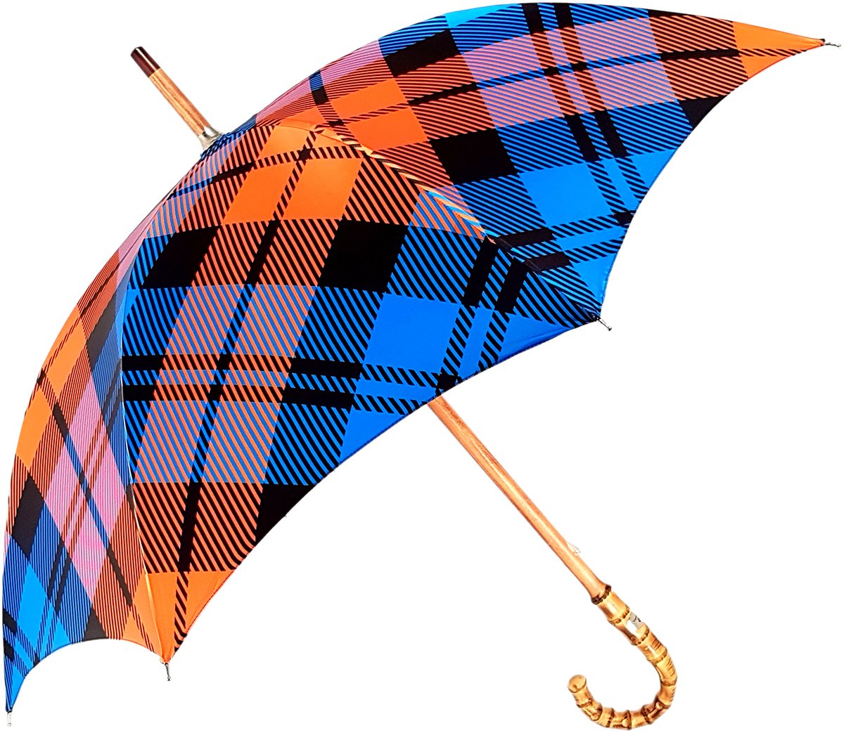 Handmade Whanghee Bamboo Men's Umbrella - Premium Gentleman's Walking Stick Umbrella for Rain & Sun Protection - Perfect for Business, Travel & Formal Occasions