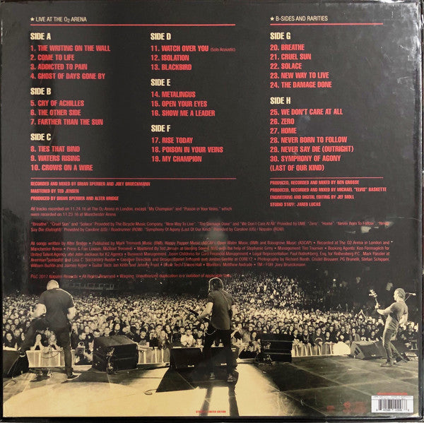 Alter Bridge Live At The O2 Arena + Rarities Deluxe Limited Edition Box Set with 4xLP Vinyl Album - Perfect for Music Collectors & Rock Fans