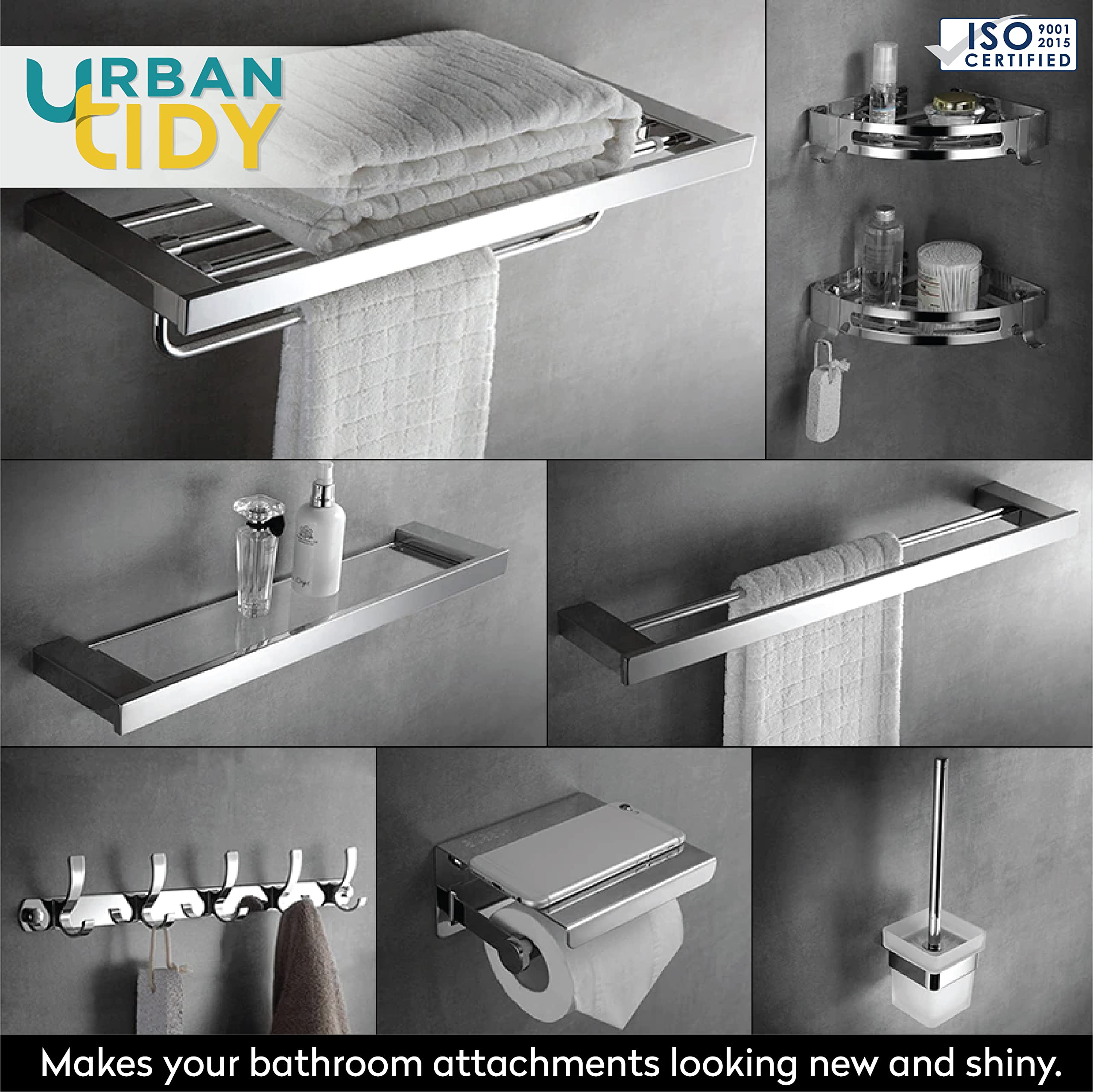 Urban Tidy Scale Remover & Stain Remover - 500ML Multi-Purpose Cleaner for Bathroom Tiles, Tap, Fittings, Stainless Steel & Shower | Effective for Limescale, Soap Scum & Hard Water Stains | Perfect for Kitchen & Bathroom Cleaning