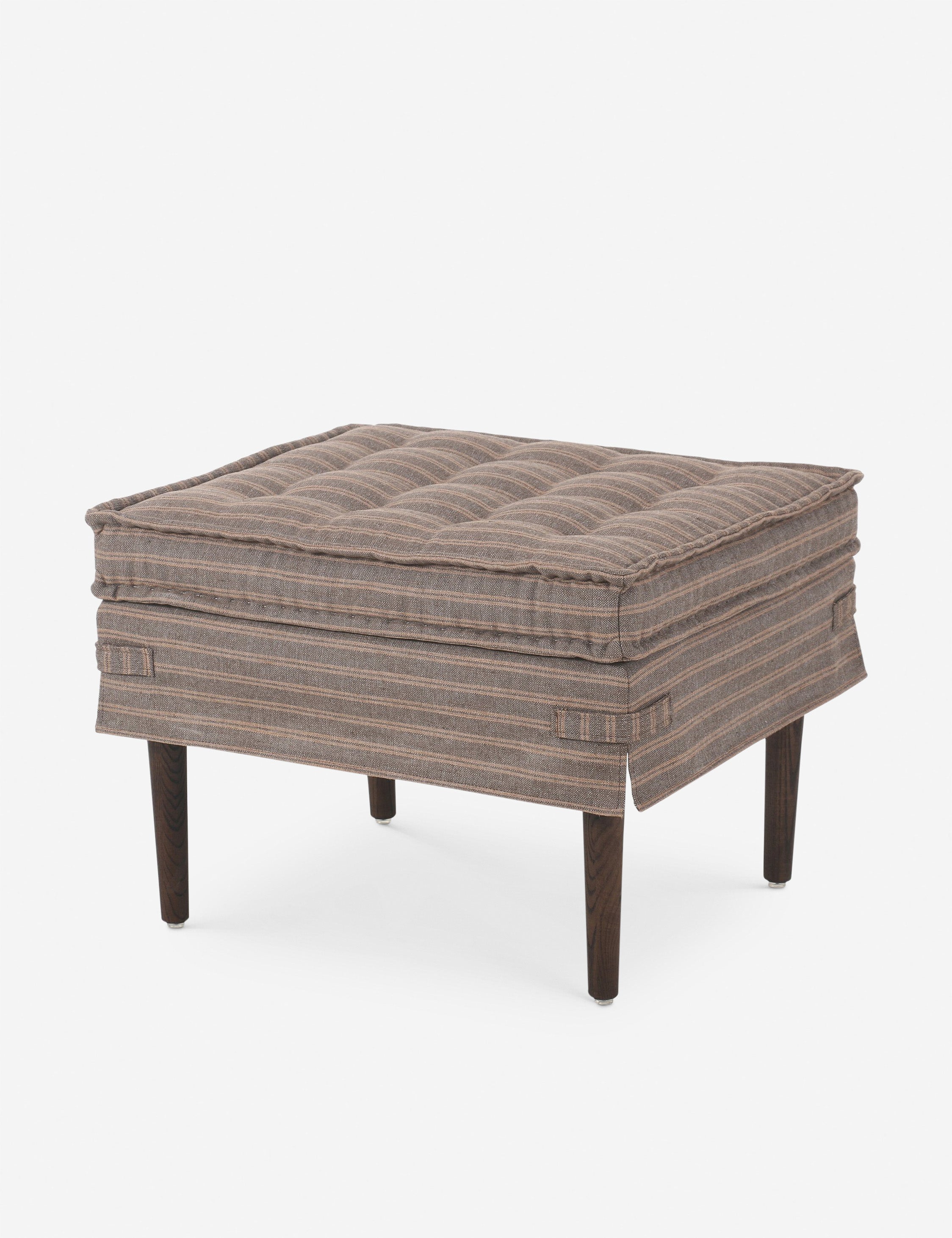 Cole Square Ottoman by Amber Lewis x Four Hands - Modern Storage Footrest for Living Room, Bedroom & Office - Perfect for Extra Seating & Stylish Home Decor