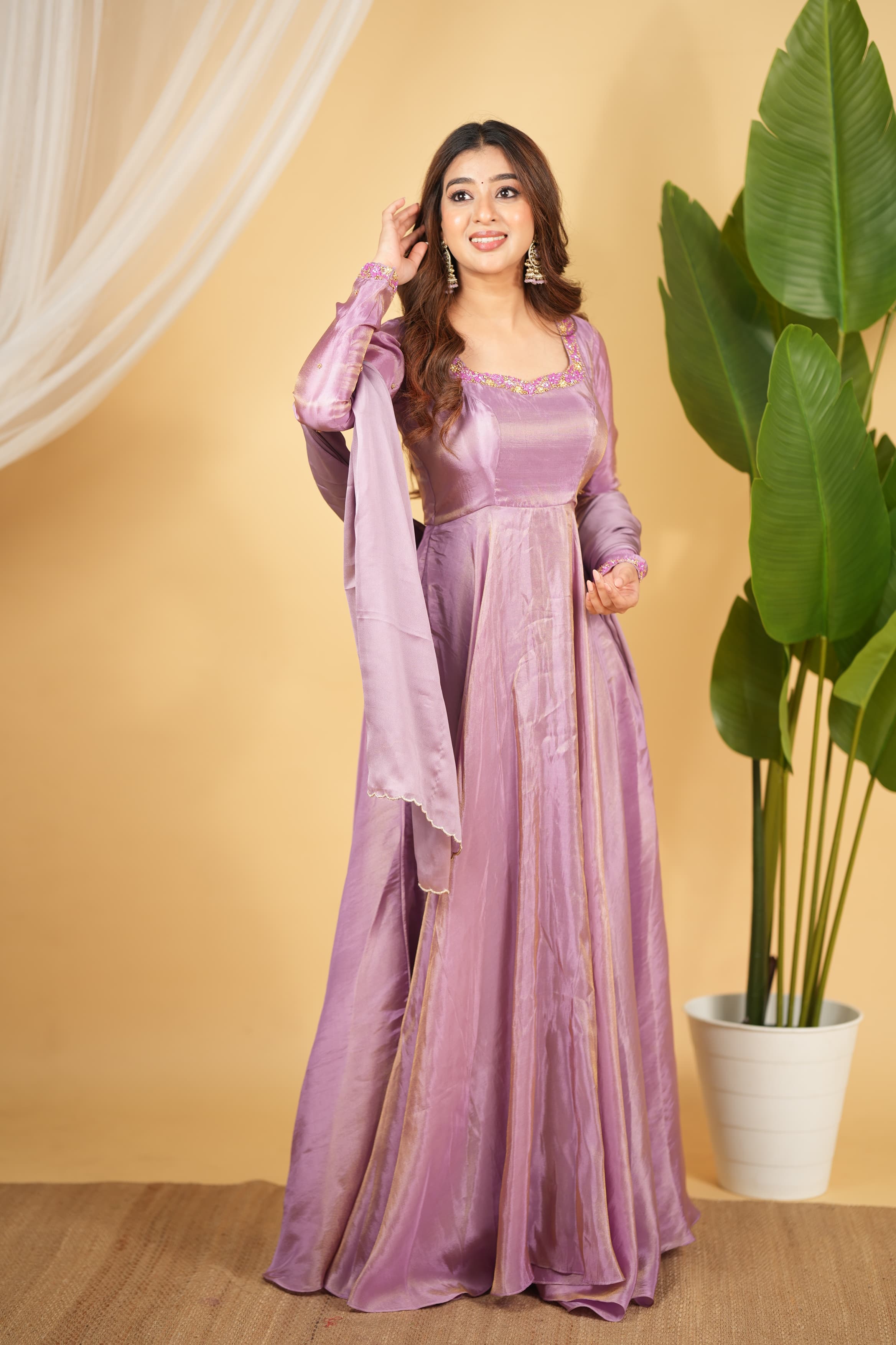 DD718 Lillia Premium Designer Anarkali Dress - Elegant Pakistani/Indian Party Wear for Weddings, Festivals & Special Occasions