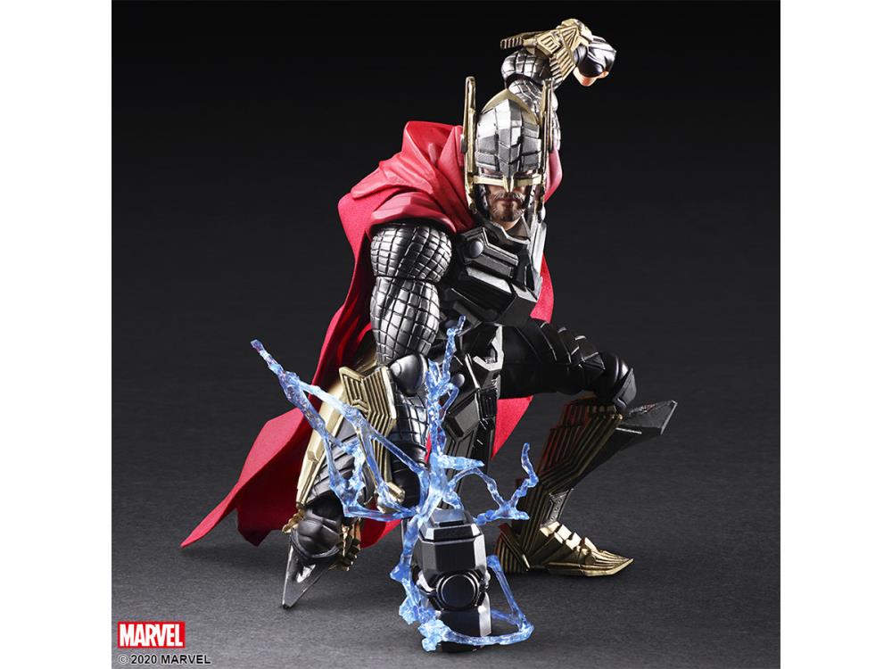 Bring Arts Marvel Universe Variant Thor Action Figure by Square Enix - Collectible Toy for Display & Marvel Fans