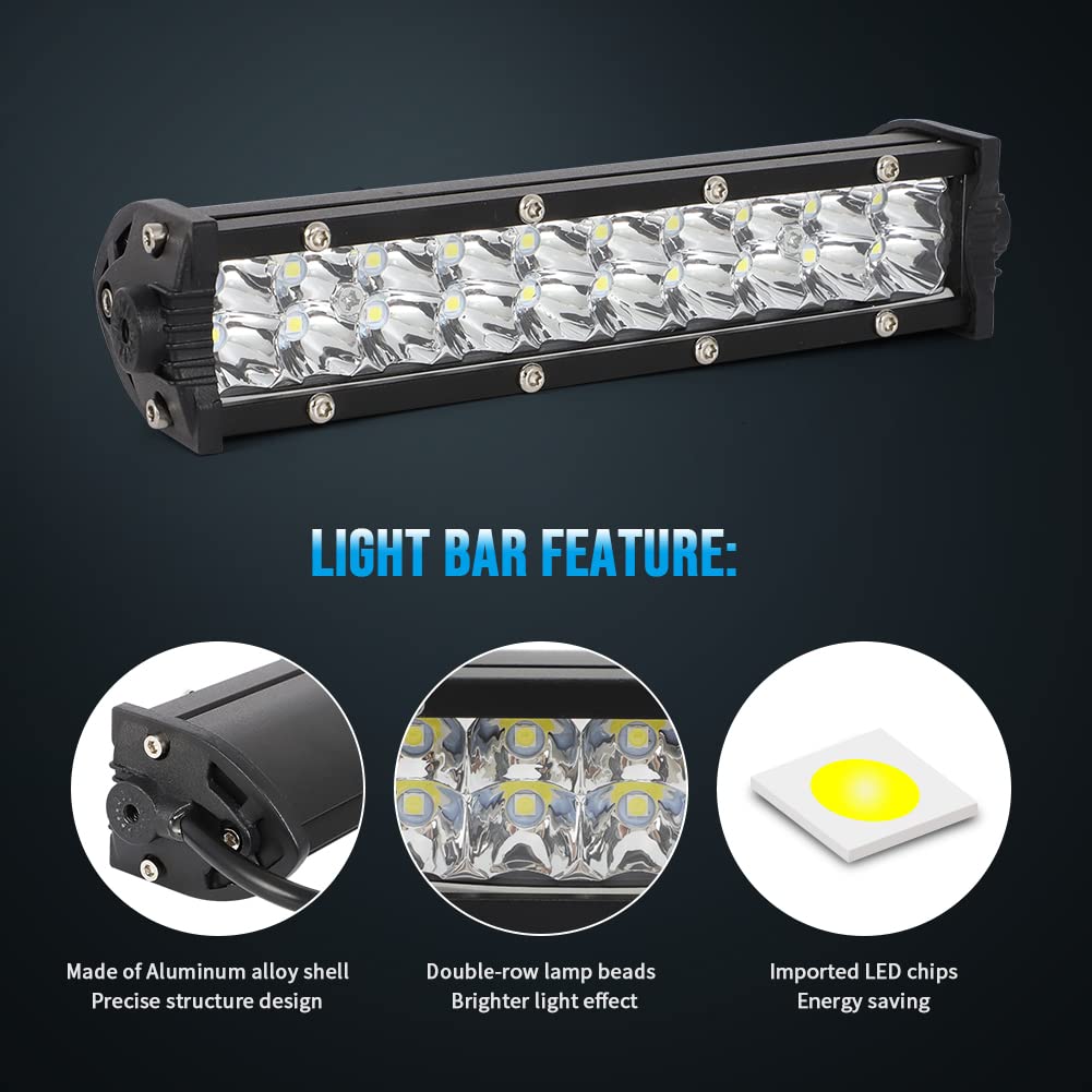 AUTOVIC Motorcycle LED Light Bar Kit with USB Charger & Switch - Compatible with Honda CRF110, KLX110, TTR110, YZ250F Dirt Bikes - Plug & Play Installation for Off-Road Riding & Night Adventures