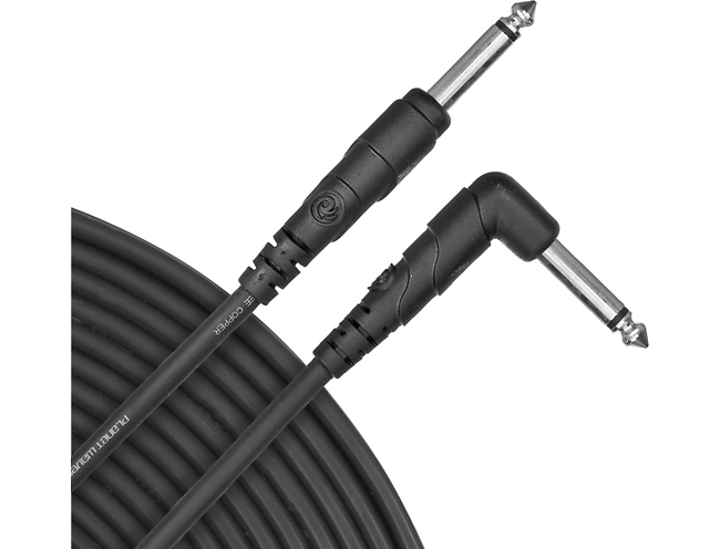 D'Addario Planet Waves Classic Instrument Cable - 10ft Straight to Angle Guitar Cable for Electric & Acoustic Guitars - Perfect for Live Performances & Studio Recording