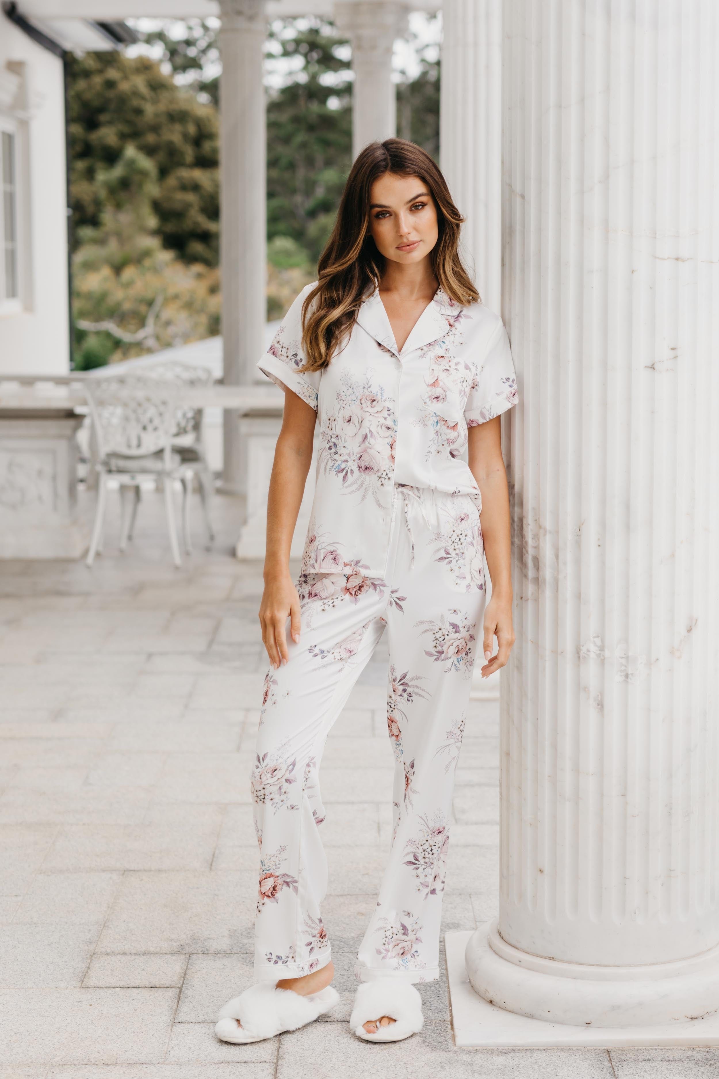 Gabriella Rose Mist Pajama Set for Women - Soft & Comfortable Sleepwear - Perfect for Nighttime Relaxation & Lounging