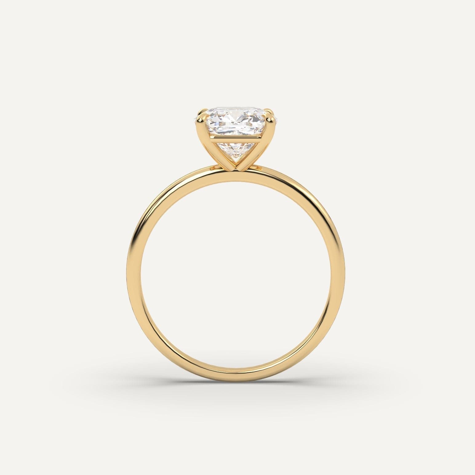 2 Carat Cushion Cut Diamond Engagement Ring - 14K White Gold Solitaire Wedding Band for Women - Perfect for Proposals, Anniversaries & Special Occasions