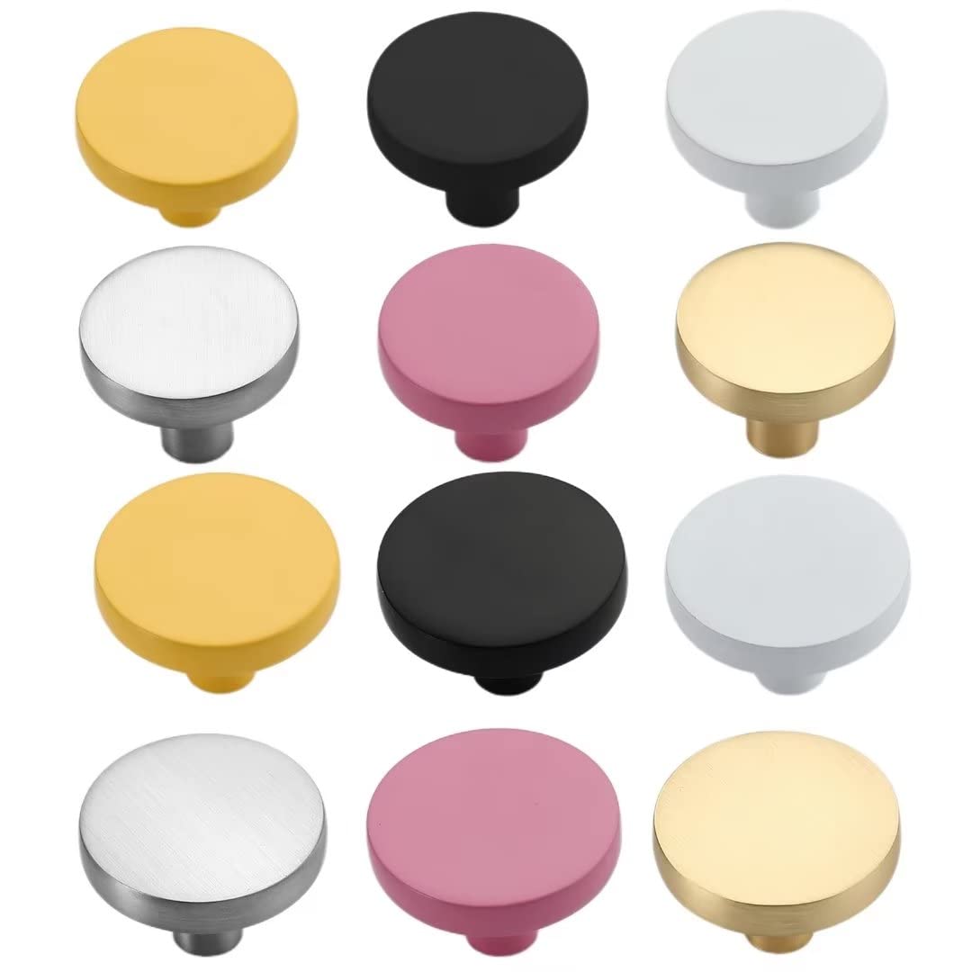 Solid Zinc Alloy Drawer Knobs 2-Pack - 1.38