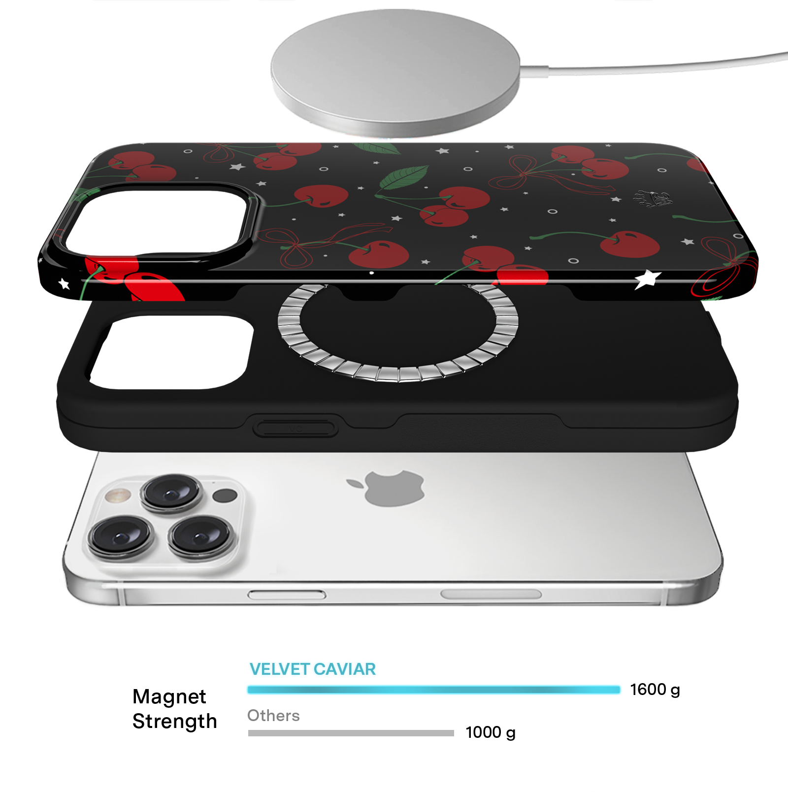 Premium Cherry On Top iPhone Case - Cute & Durable Phone Cover for iPhone [Model] - Perfect for Everyday Use, Travel & Gifting