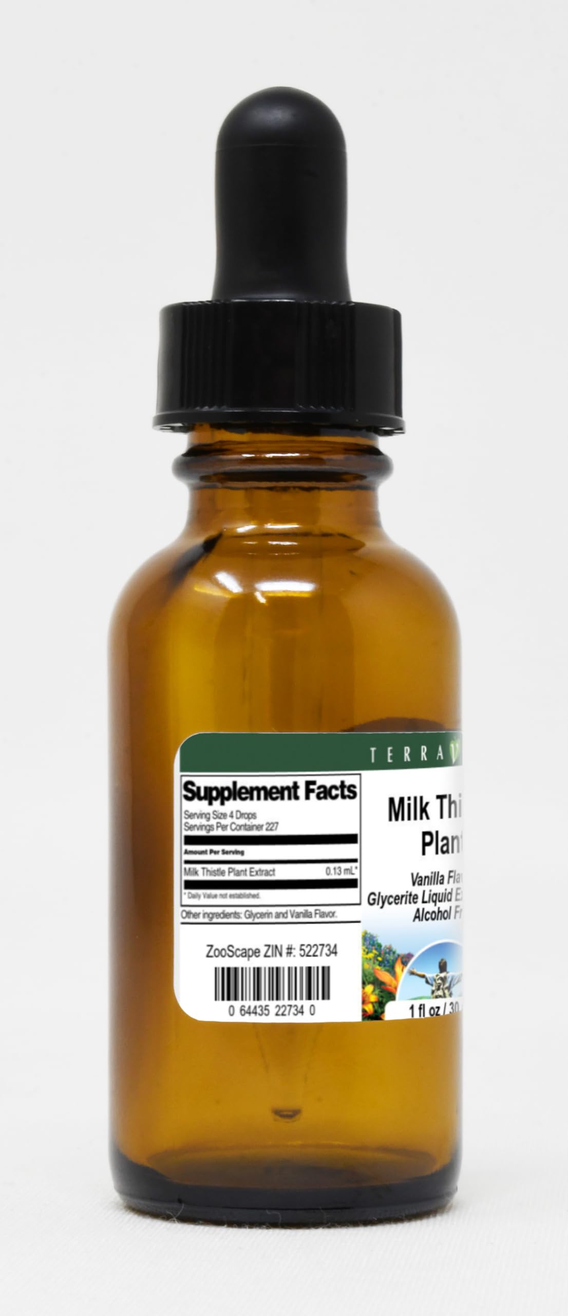 Terravita Milk Thistle Liquid Extract 1:5 - Vanilla Flavored (3 Pack, 1 oz Each) | Natural Liver Support & Detox Supplement | Perfect for Daily Wellness & Detox Routines