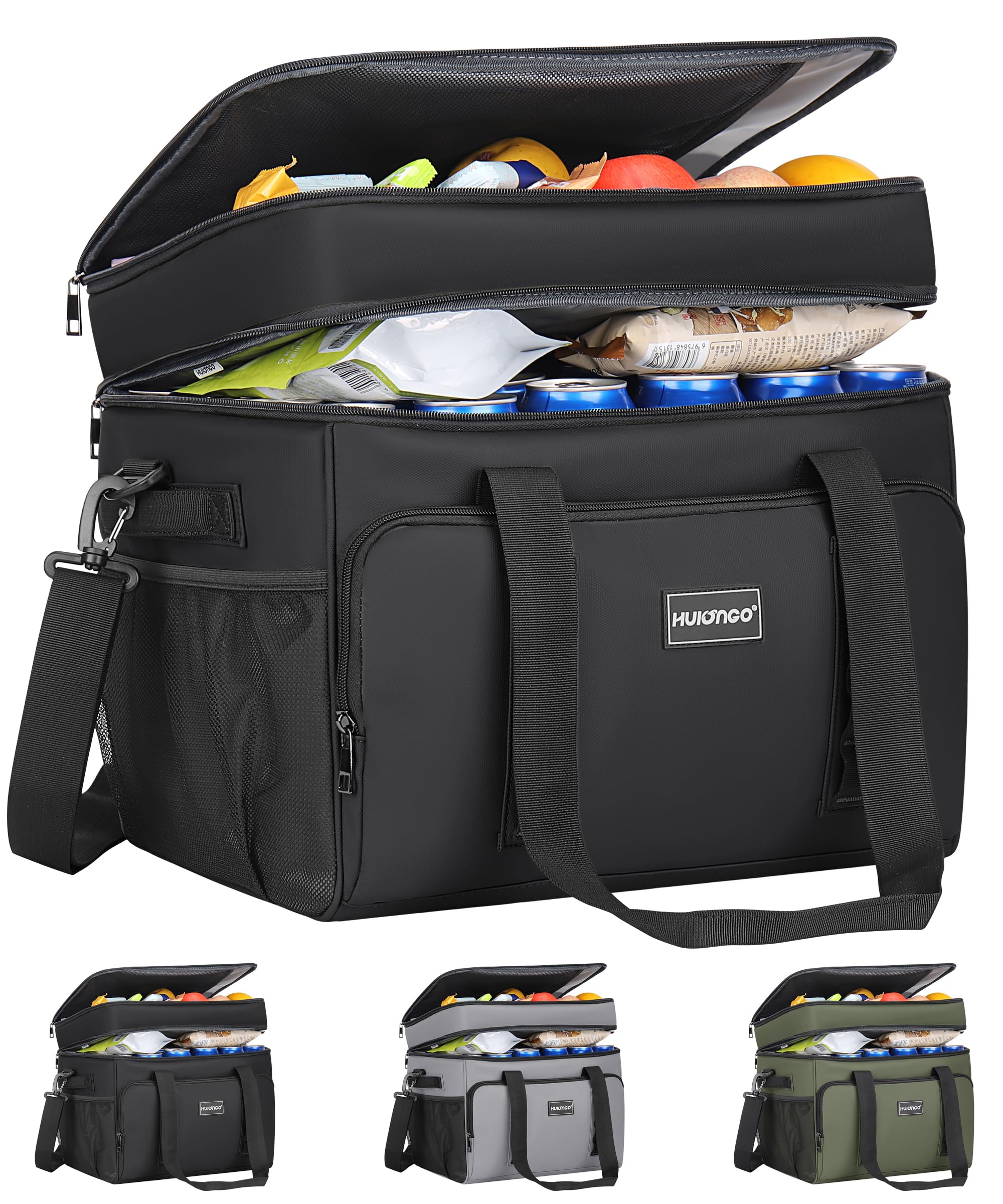 Insulated Soft Cooler Bag - Large Collapsible & Portable Ice Chest for Beach, Picnics, Camping & Outdoor Adventures | Keeps Drinks & Food Cold