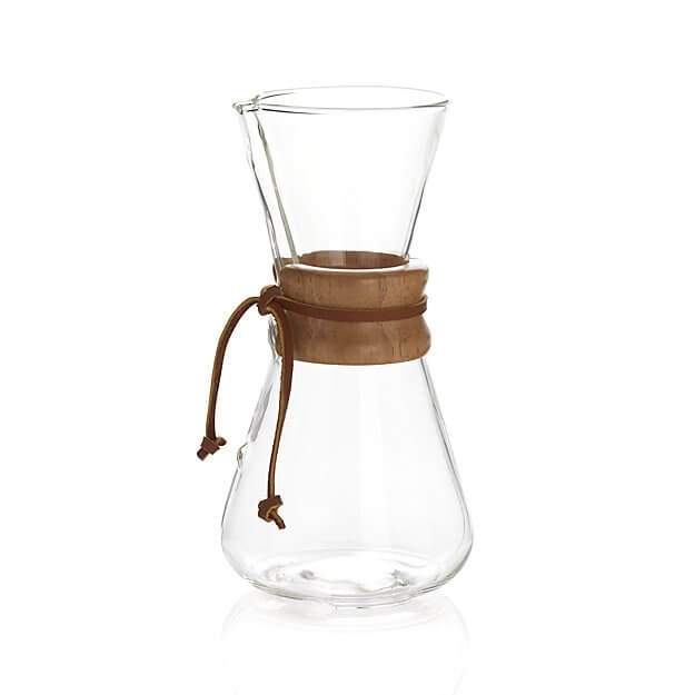 Chemex Classic Series 10-Cup Glass Coffee Maker (1.5 Liter) - Perfect for Home Brewing, Office Use & Specialty Coffee Enthusiasts