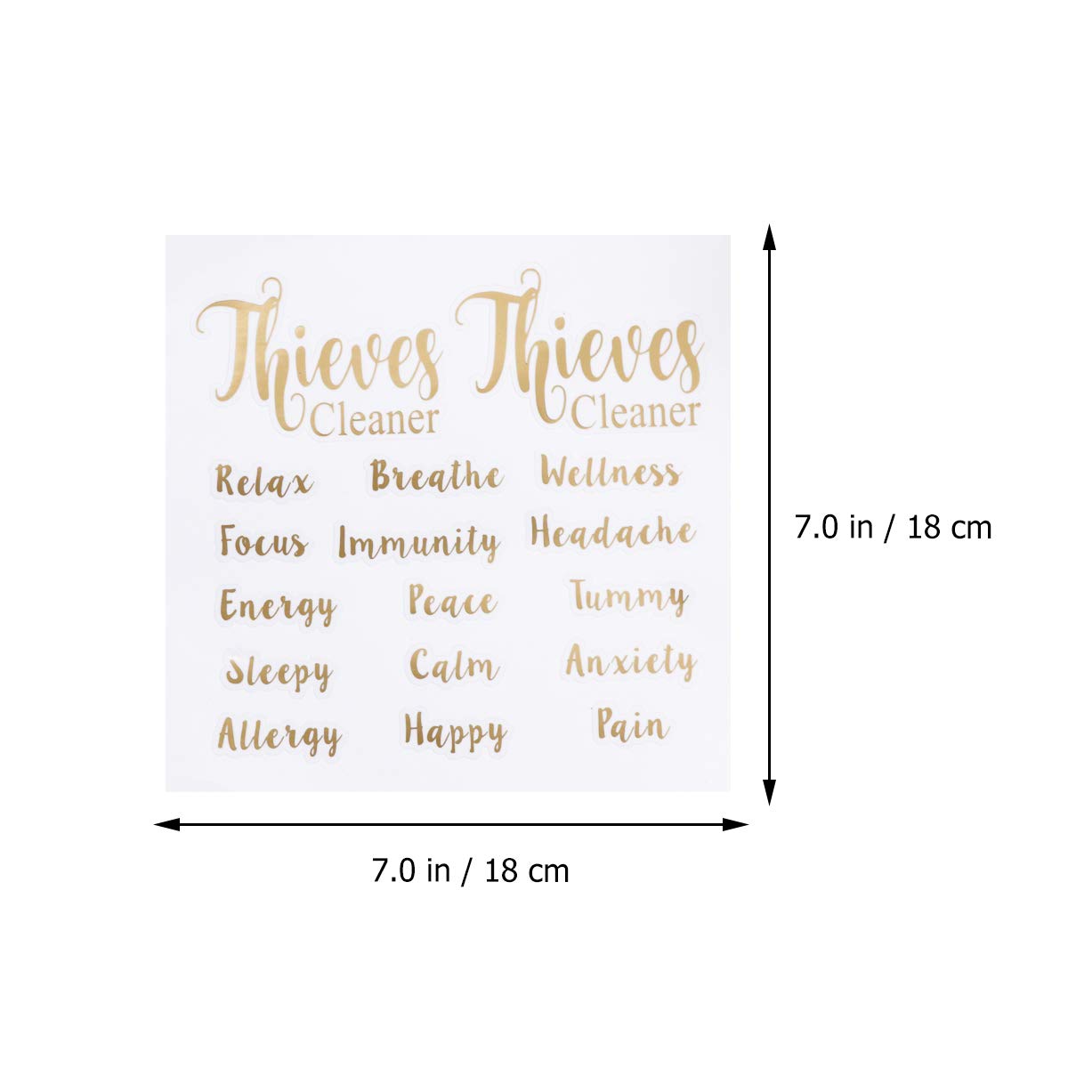 5 Sheets Gold Essential Oil Labels - Waterproof Vinyl Stickers for Roller Bottles, Food Containers & Travel Decor | Perfect for DIY, Organizing & Aromatherapy