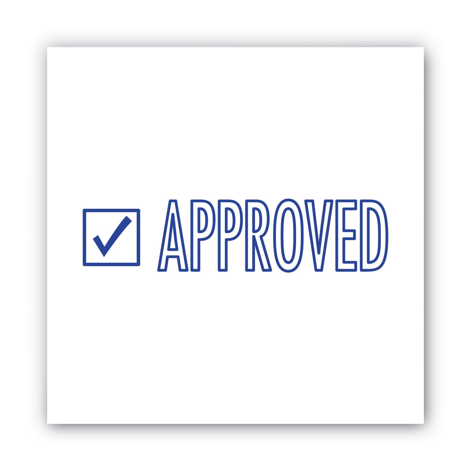 ACCUSTAMP2® Pre-Inked Self-Inking Stamp - Blue, 1.63