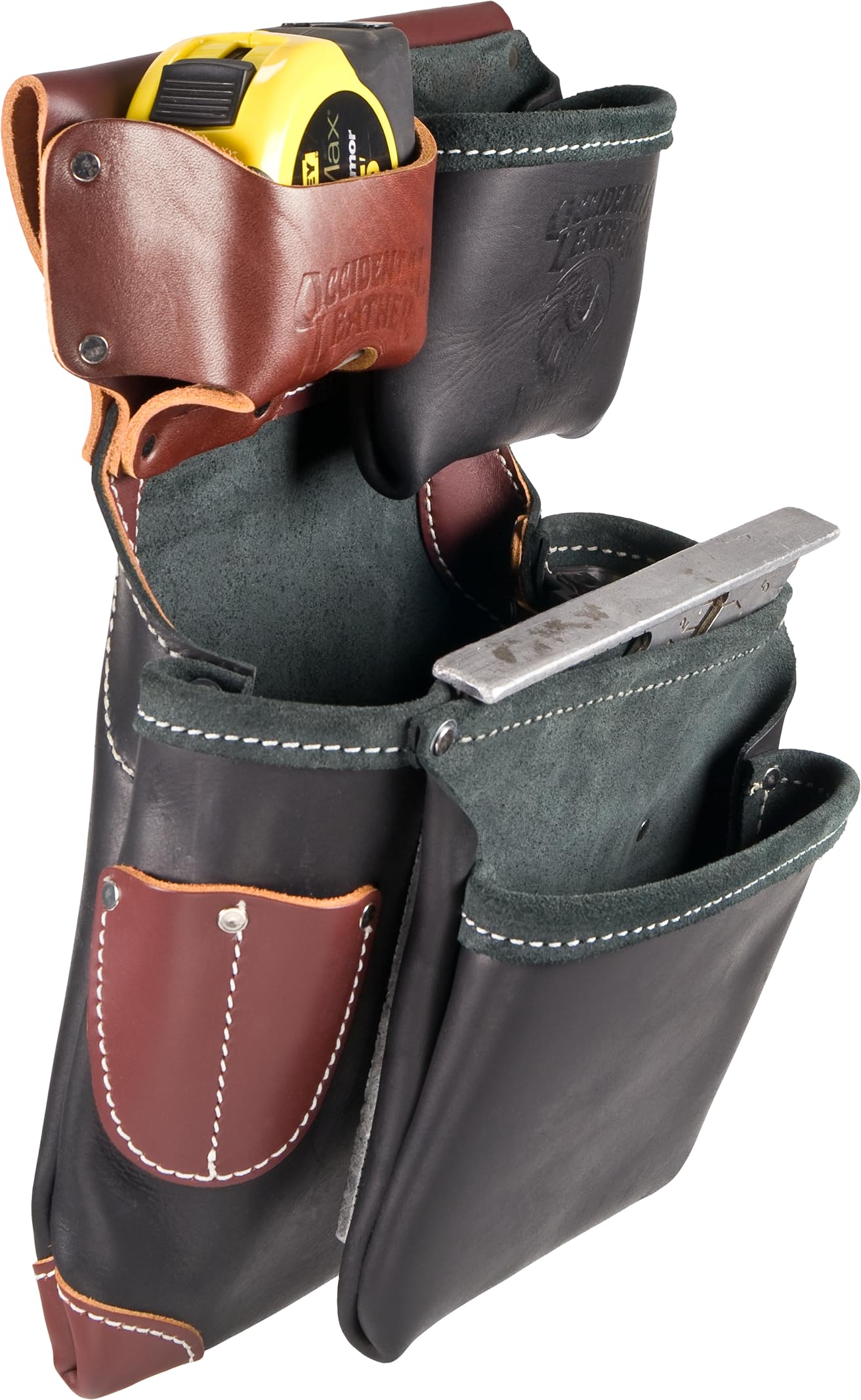 Occidental Leather B5611 Green Building Fastener Tool Bag - Durable Black Construction Pouch for Electricians & Carpenters - Perfect for Job Sites & DIY Projects
